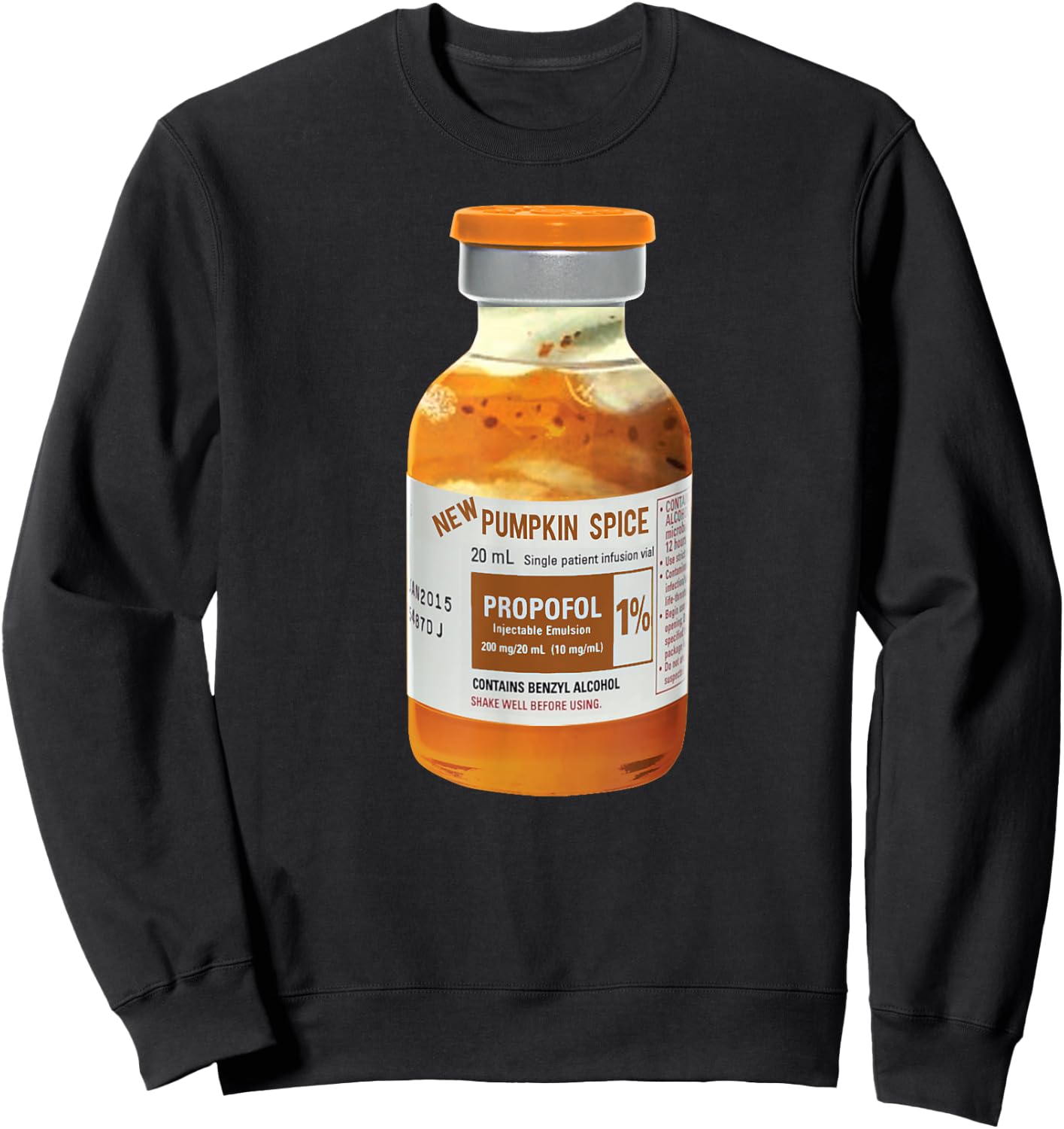 Pumpkin Spice Propofol Nurses design Sweatshirt - Sweatshirt | Black