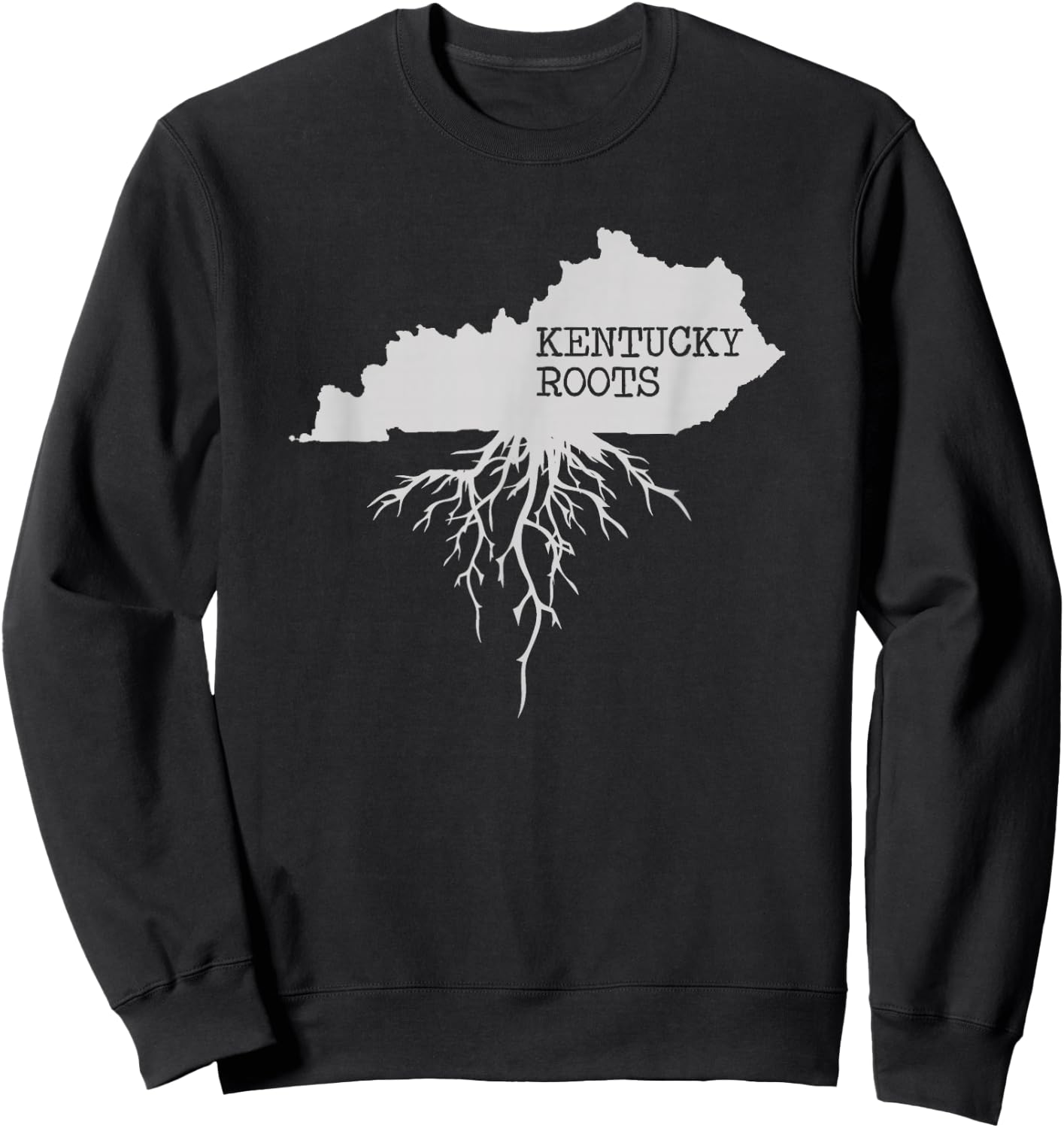 Kentucky Roots State Map Gift Sweatshirt - Sweatshirt | Black
