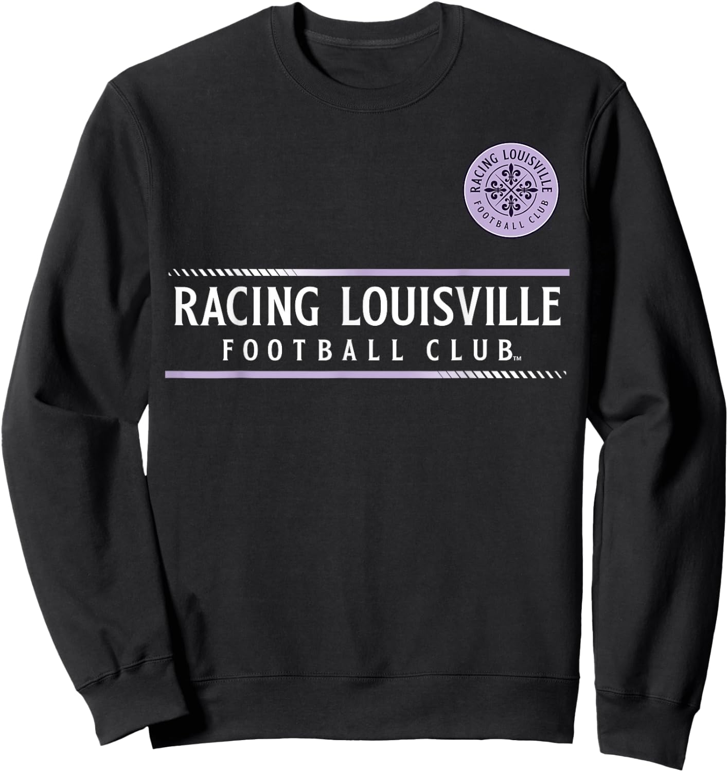 Officially Licensed Racing Louisville FC Soccer NWSL Apparel Sweatshirt - Sweatshirt | Black