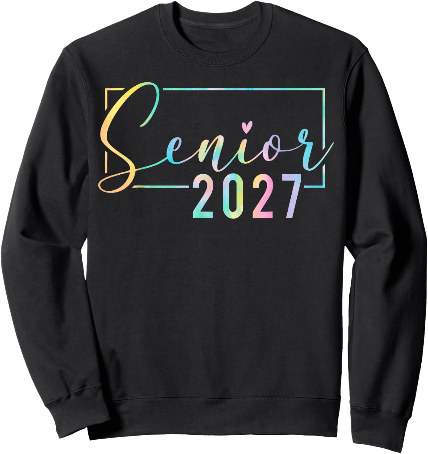 Senior 2027 Vintage High School Graduation Class of 2027 Sweatshirt - Sweatshirt | Black