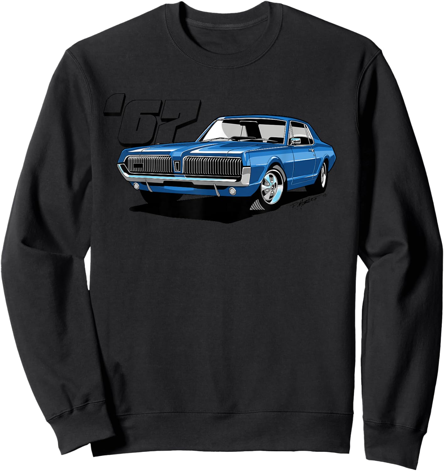 1967 Mercury Cougar Graphic Sweatshirt - Sweatshirt | Black