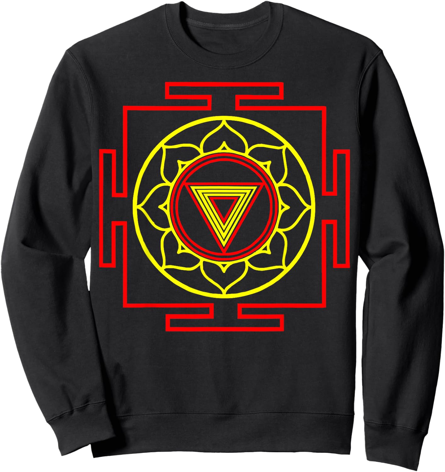 Kali Yantra T Shirt Art Form Meditation Sweatshirt - Sweatshirt | Black