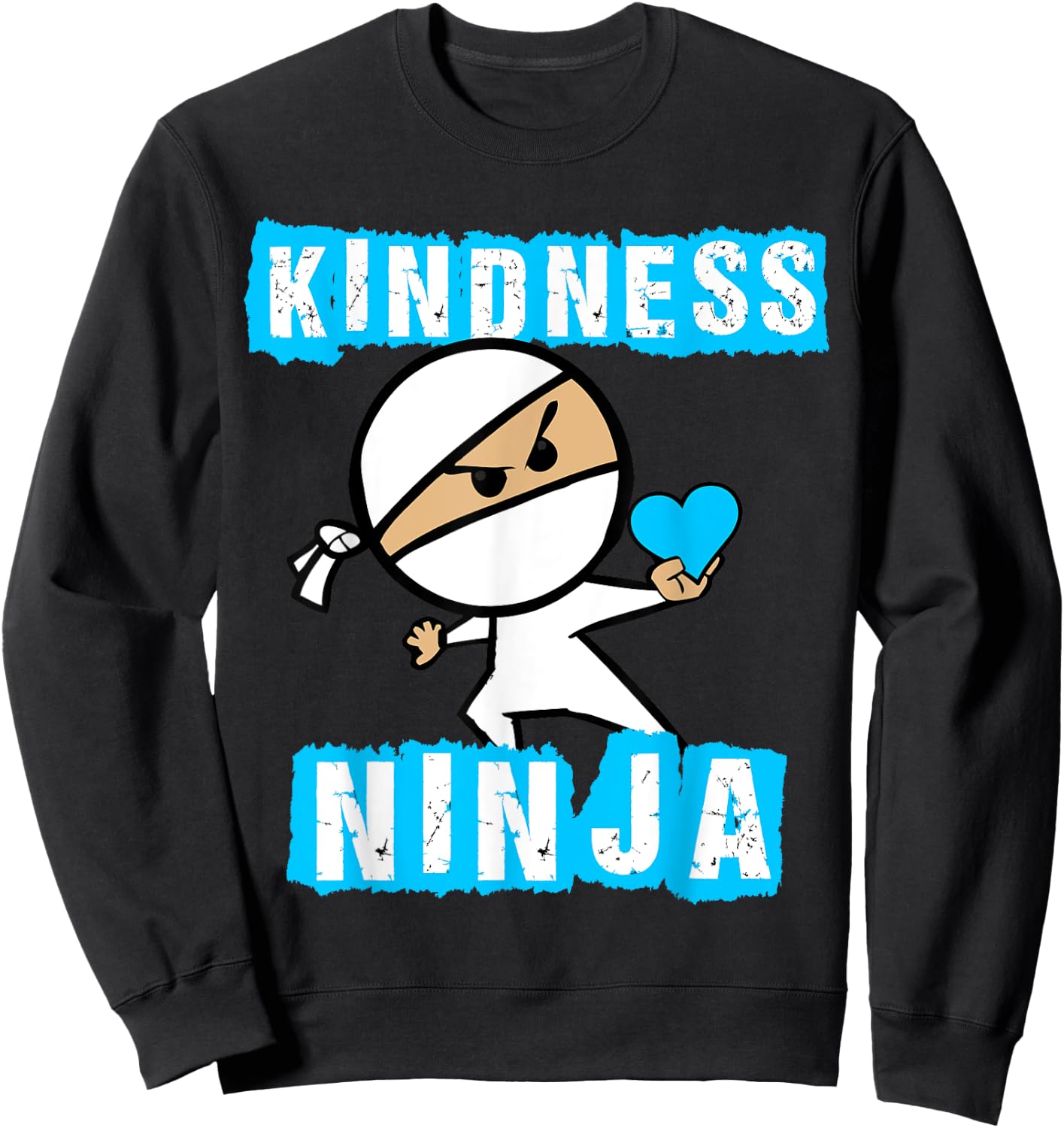 Kindness Ninja Shirt - Choose Kind Shirt Movement Sweatshirt - Sweatshirt | Black