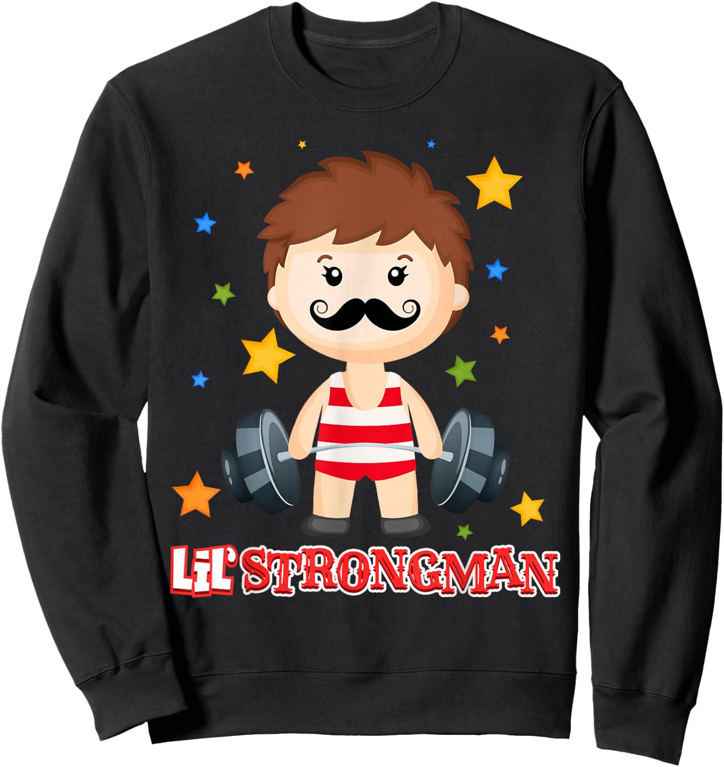 Strongman Shirt Boys - Circus Shirt - Kids Strongman Costume Sweatshirt - Sweatshirt | Black