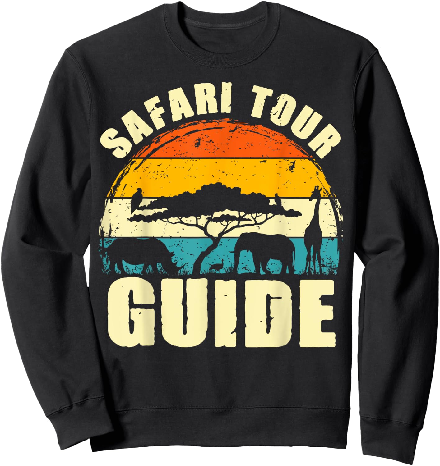 Safari Tour Guide Kenya Tanzania Namibia Animal Costume Sweatshirt - Sweatshirt | Black