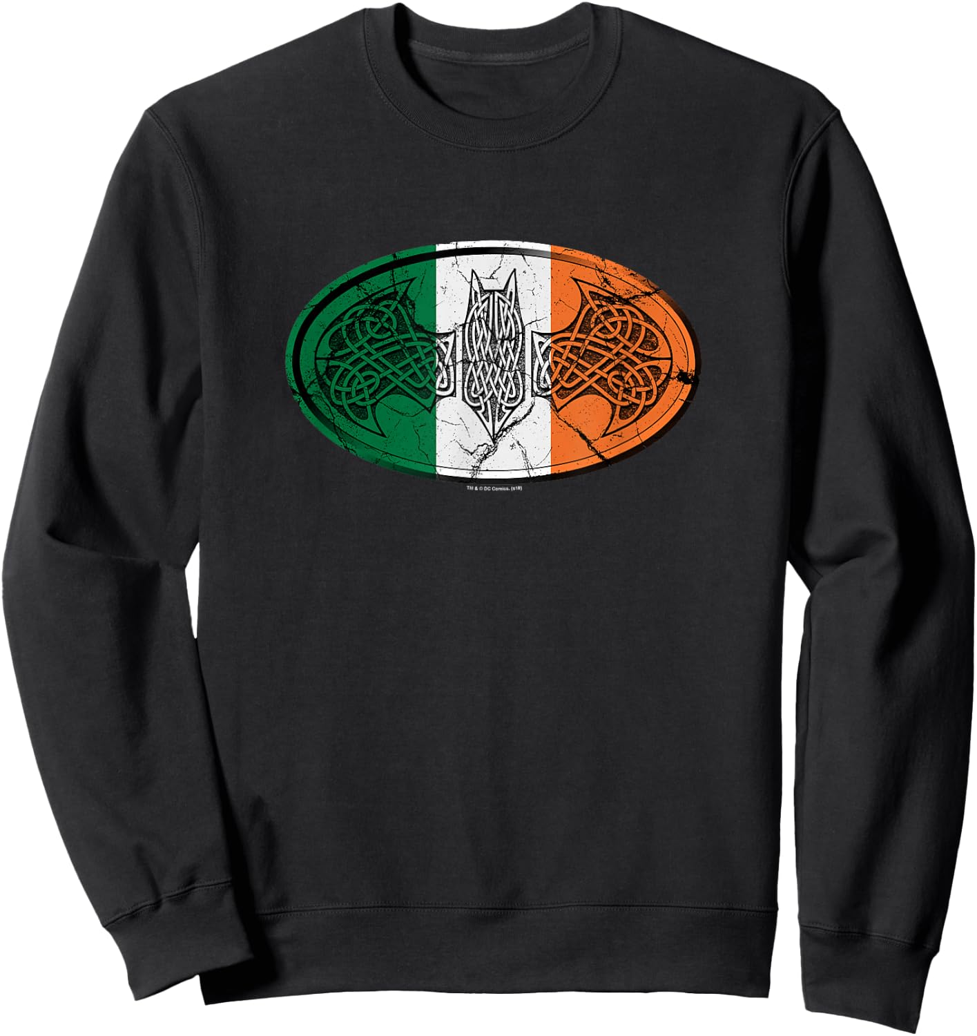 Batman Irish Celtic Symbol Sweatshirt - Sweatshirt | Black