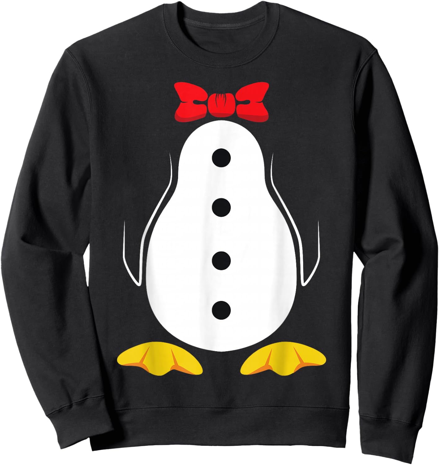 Penguin Kids Halloween Costume Design for Boys Girls Sweatshirt - Sweatshirt | Black