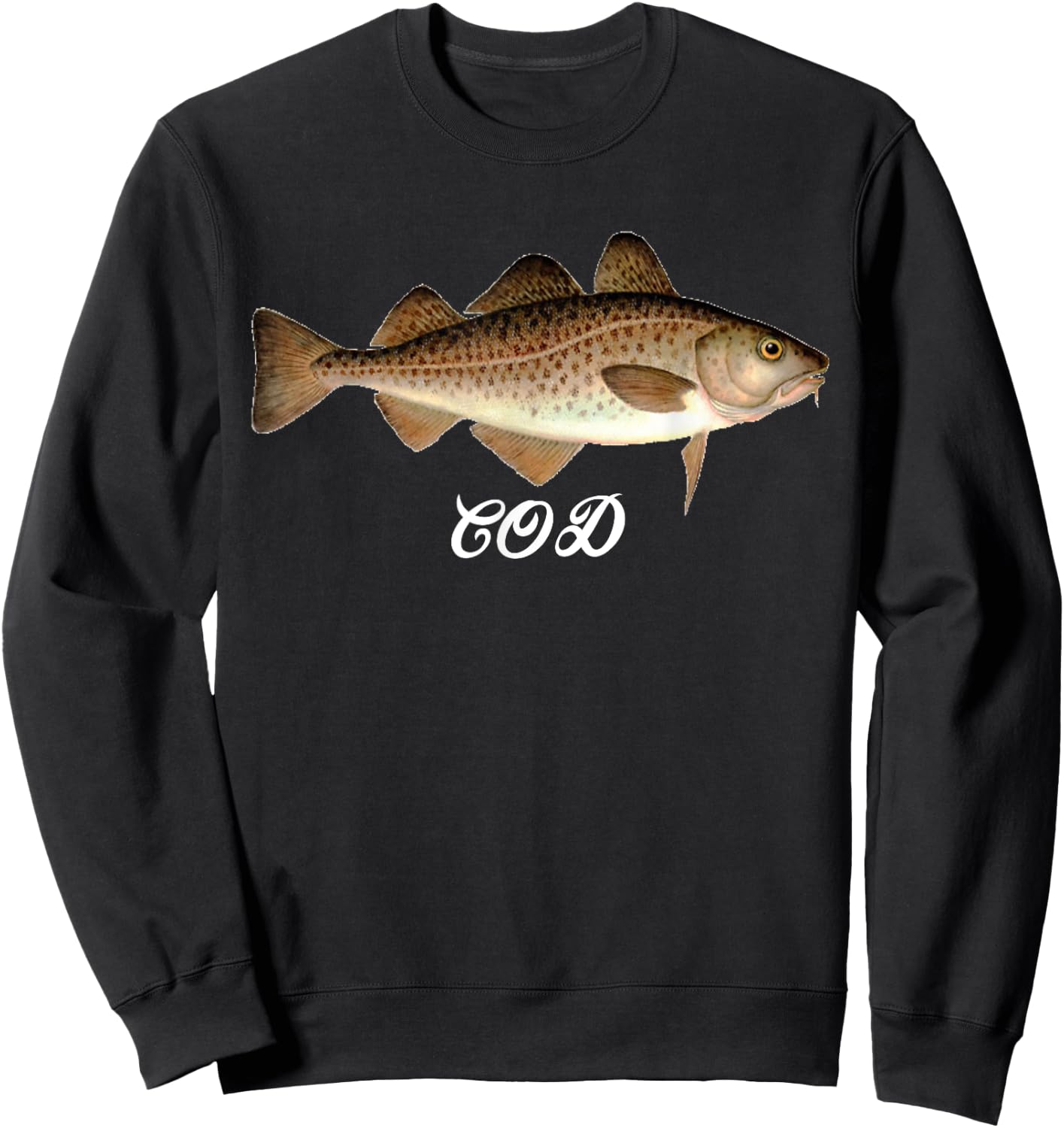 Cod Shirt - Cod Fish Shirt - Cod Fishing Gifts Sweatshirt - Sweatshirt | Black