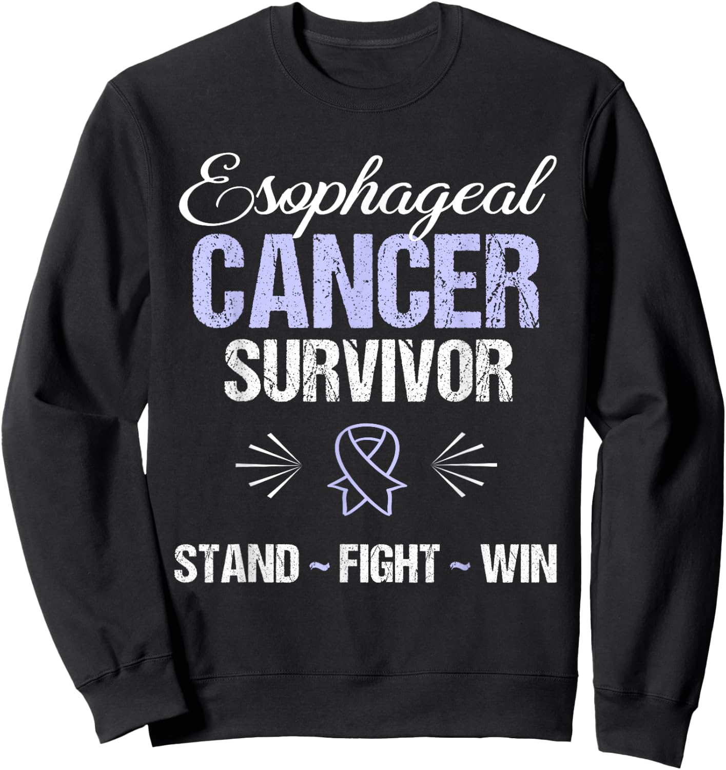 Esophageal Cancer Survivor Awareness Sweatshirt - Sweatshirt | Black