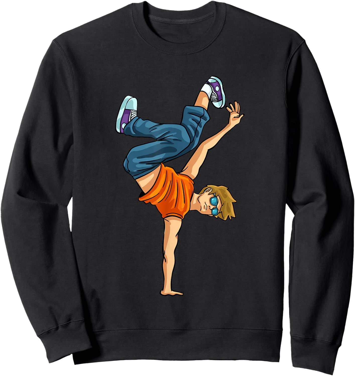 Breakdancing Breakdance Shirt Break Hiphop Hip Dancing Sweatshirt - Sweatshirt | Black