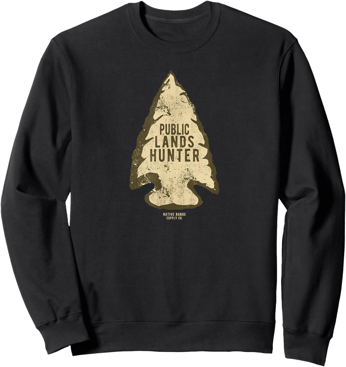 Public Lands Hunter Arrowhead Sweatshirt - Sweatshirt | Black