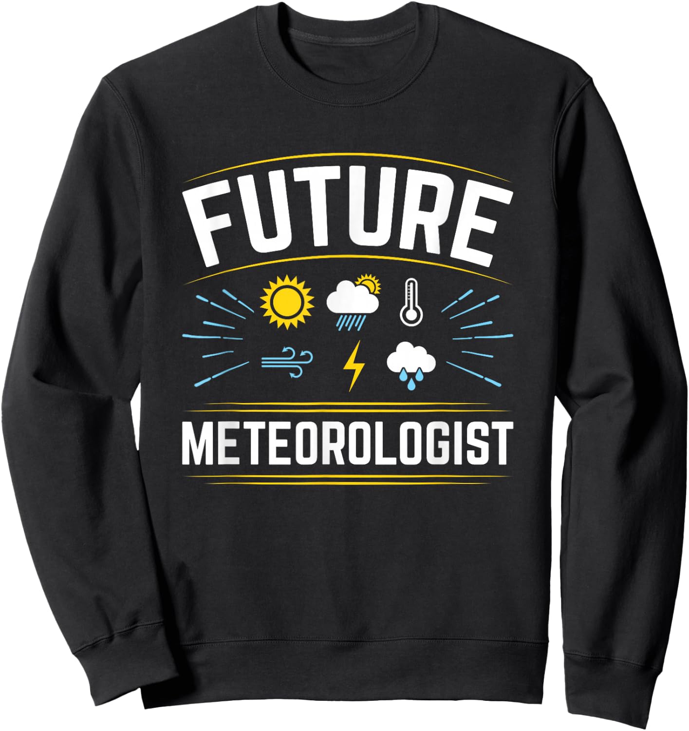 Future Meteorologist Weather Forecast Meteorology Kids Sweatshirt - Sweatshirt | Black