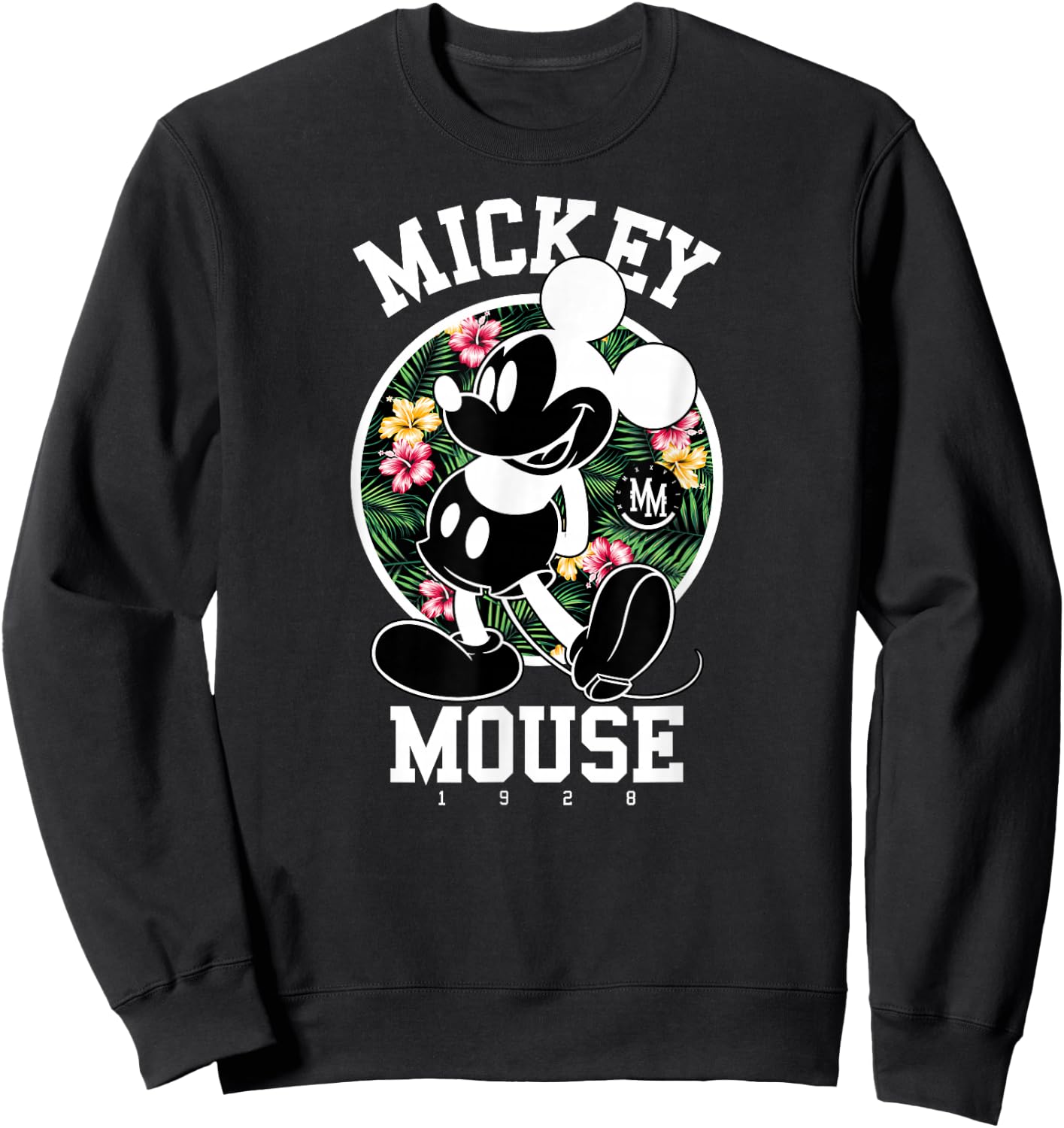 Disney - Mickey Mouse Tropical Sweatshirt - Sweatshirt | Black