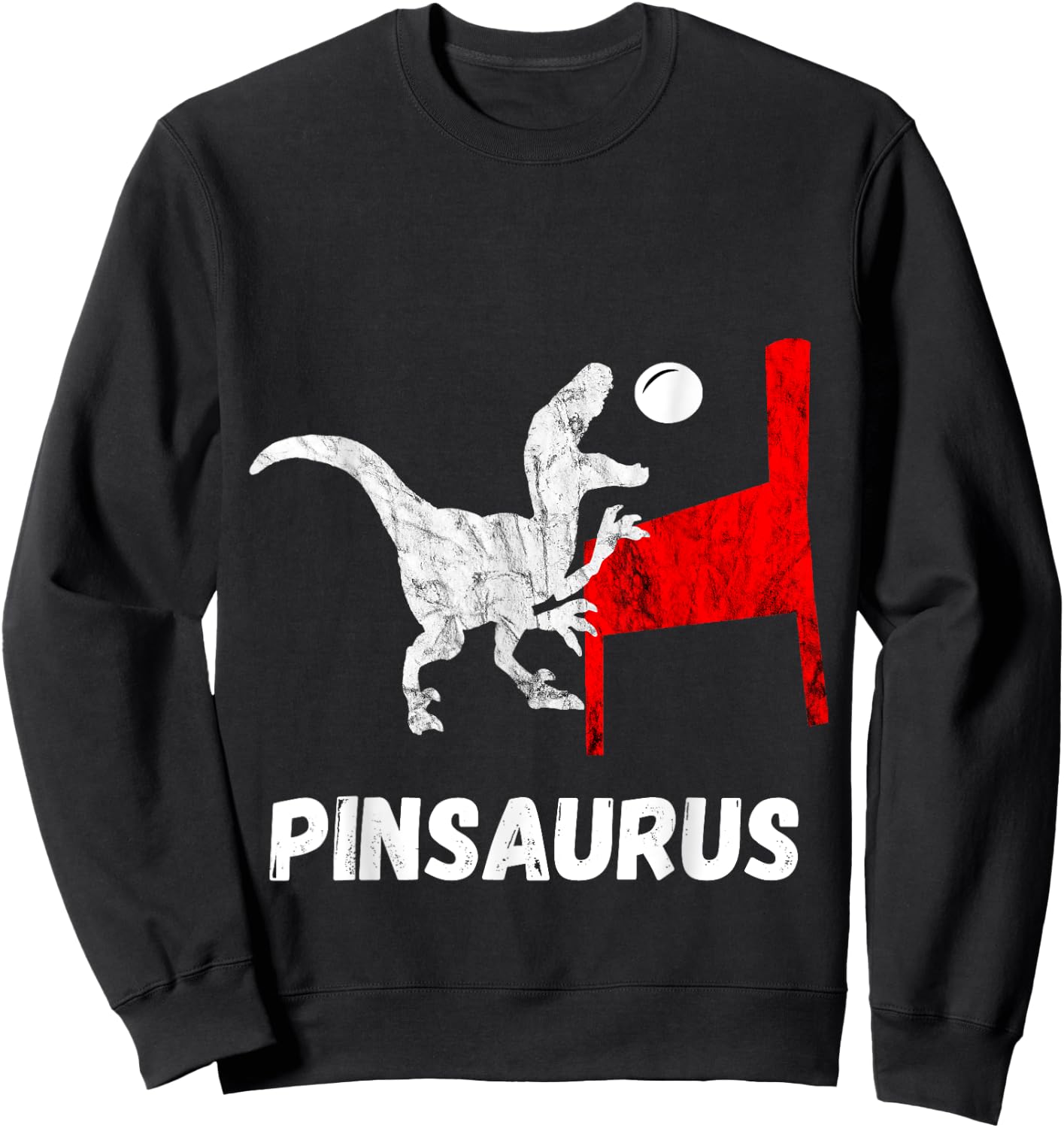 Dinosaurs Pinball Gamer Trex Pinball Machine Flipping Sweatshirt - Sweatshirt | Black