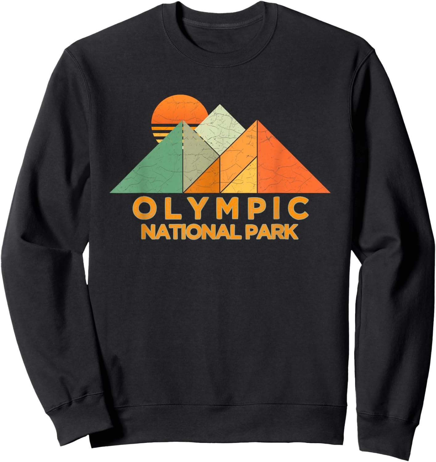 Retro Vintage Olympic Shirt National Park Shirt Sweatshirt - Sweatshirt | Black