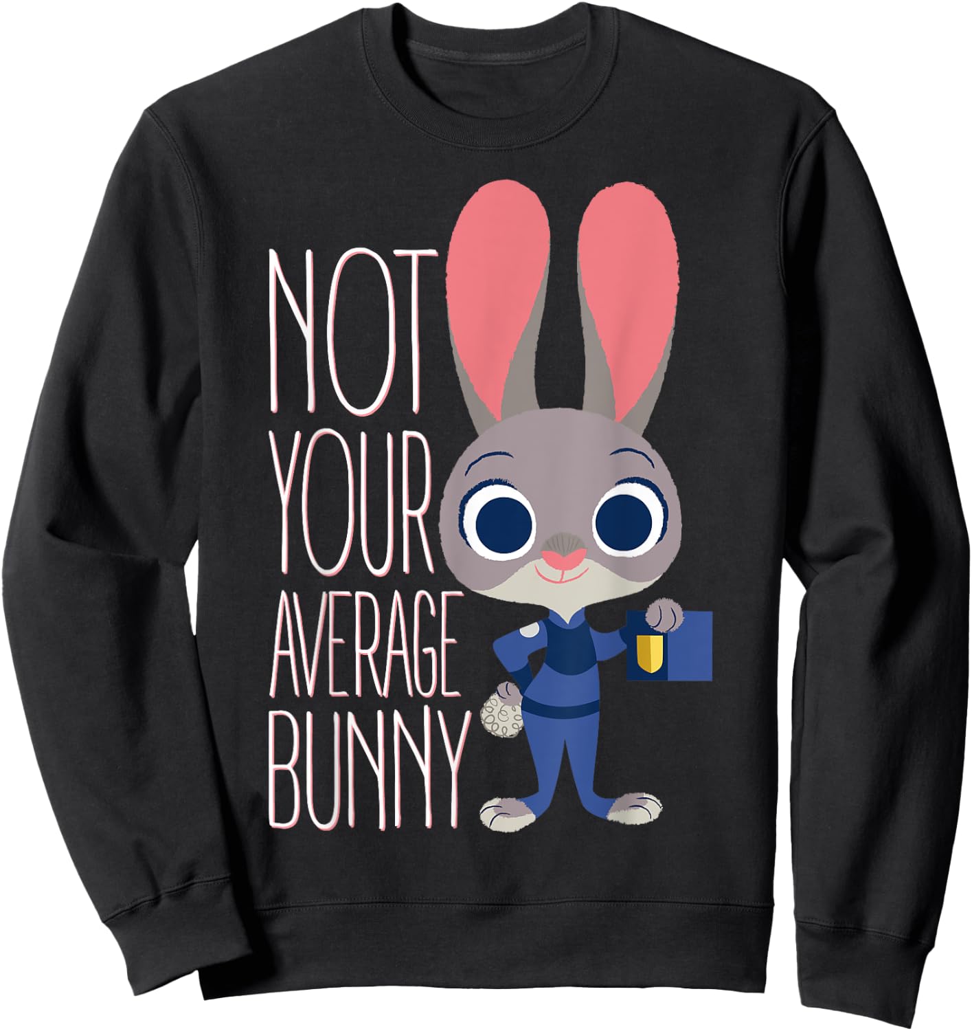 Disney Zootopia Judy Hopps Average Bunny Graphic Sweatshirt - Sweatshirt | Black