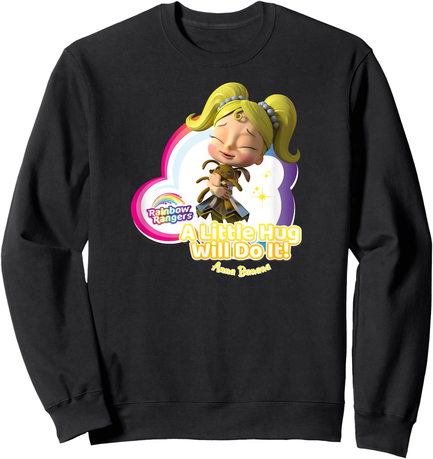 Rainbow Rangers Anna Banana "A Little Hug" Sweatshirt - Sweatshirt | Black