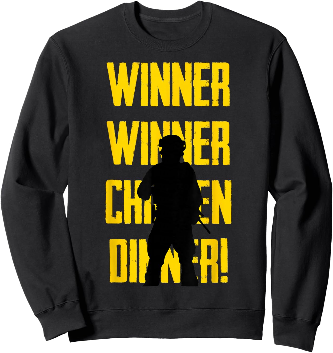 Winner Chicken Dinner BR Gaming Royale Sweatshirt - Sweatshirt | Black