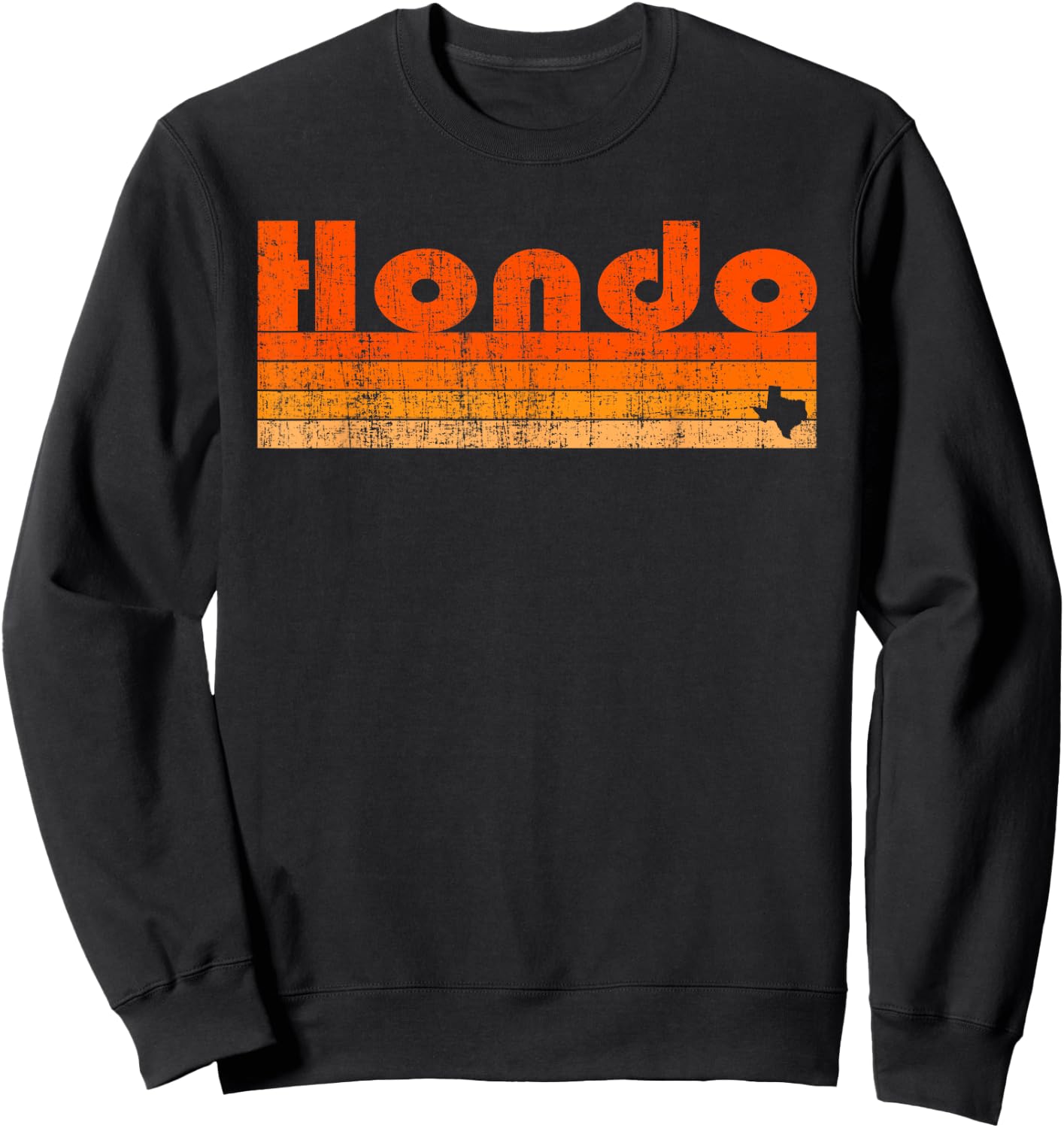 Retro 80s Style Hondo TX Sweatshirt - Sweatshirt | Black