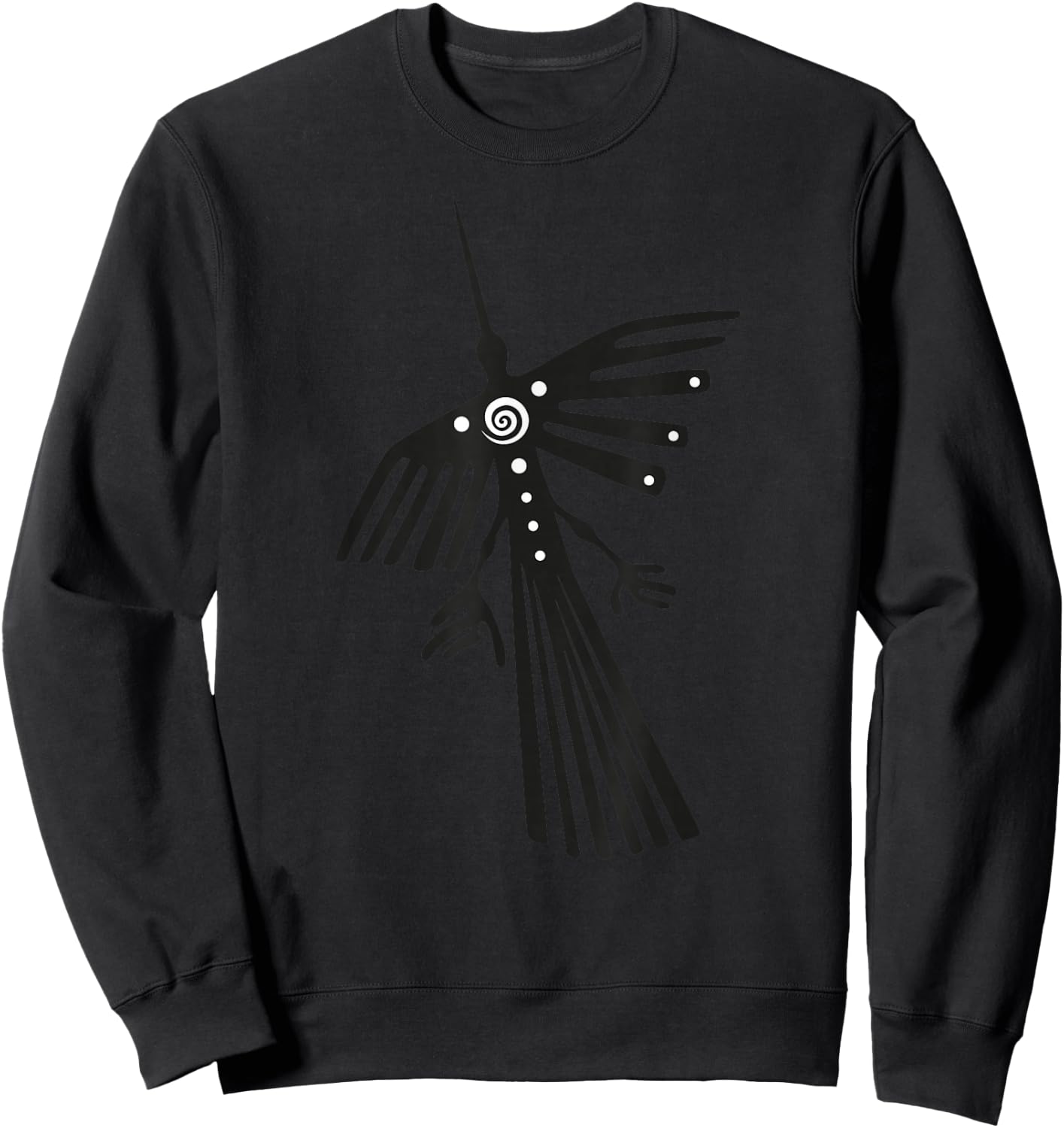Peru. Nazca lines . Hummingbird, condor silhouette. Sweatshirt - Sweatshirt | Black