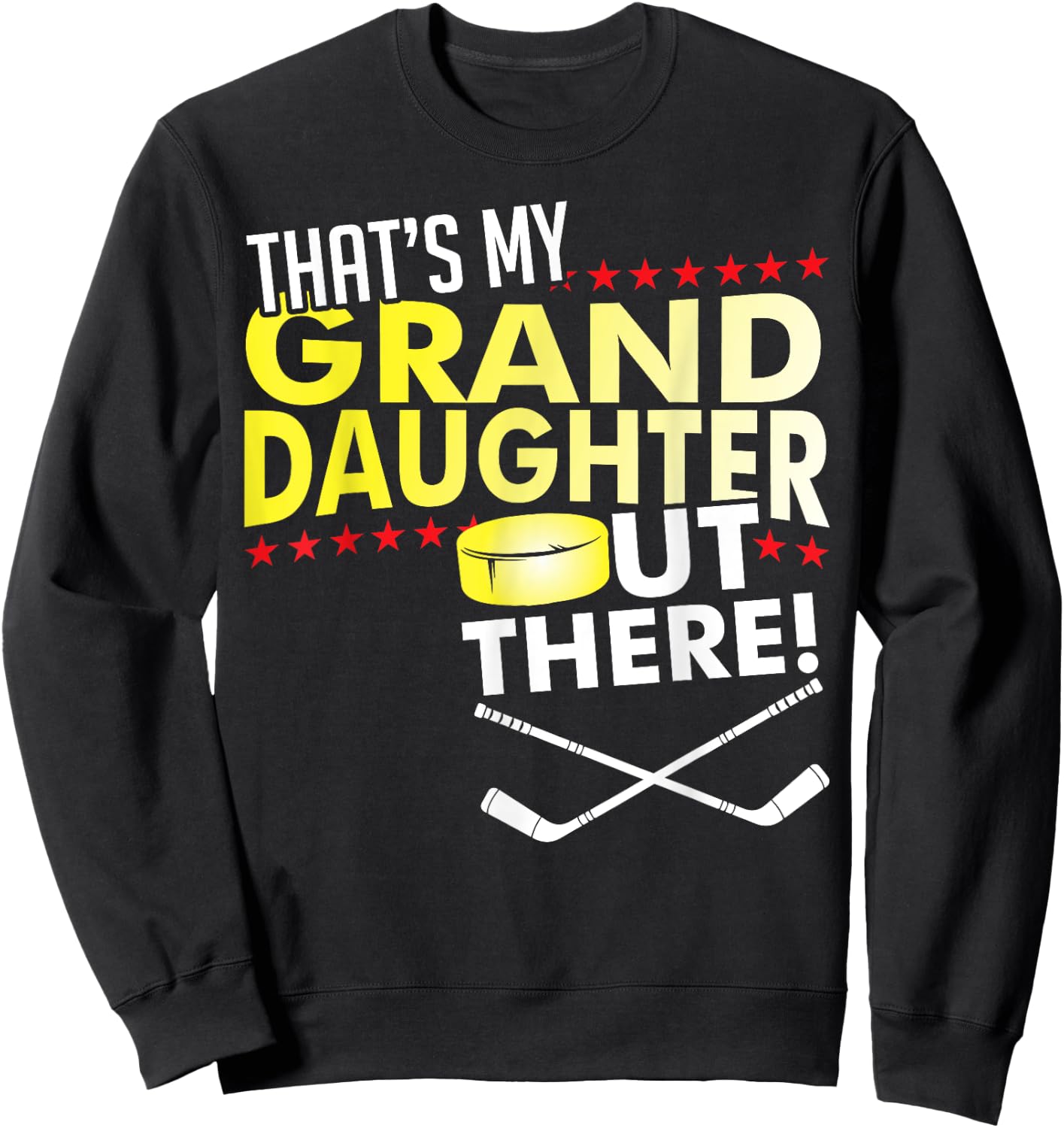 Meine Enkelin - Ice Hockey-Grandpa & Oma Sweatshirt - Sweatshirt | Black