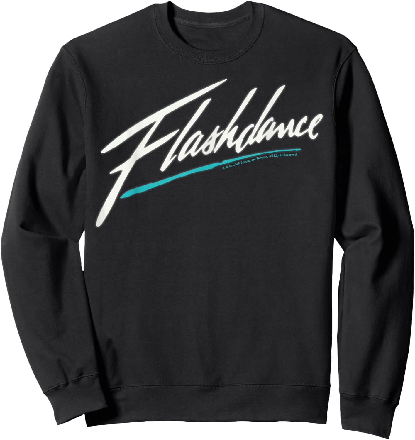 Flashdance Simple Title Logo Sweatshirt - Sweatshirt | Black