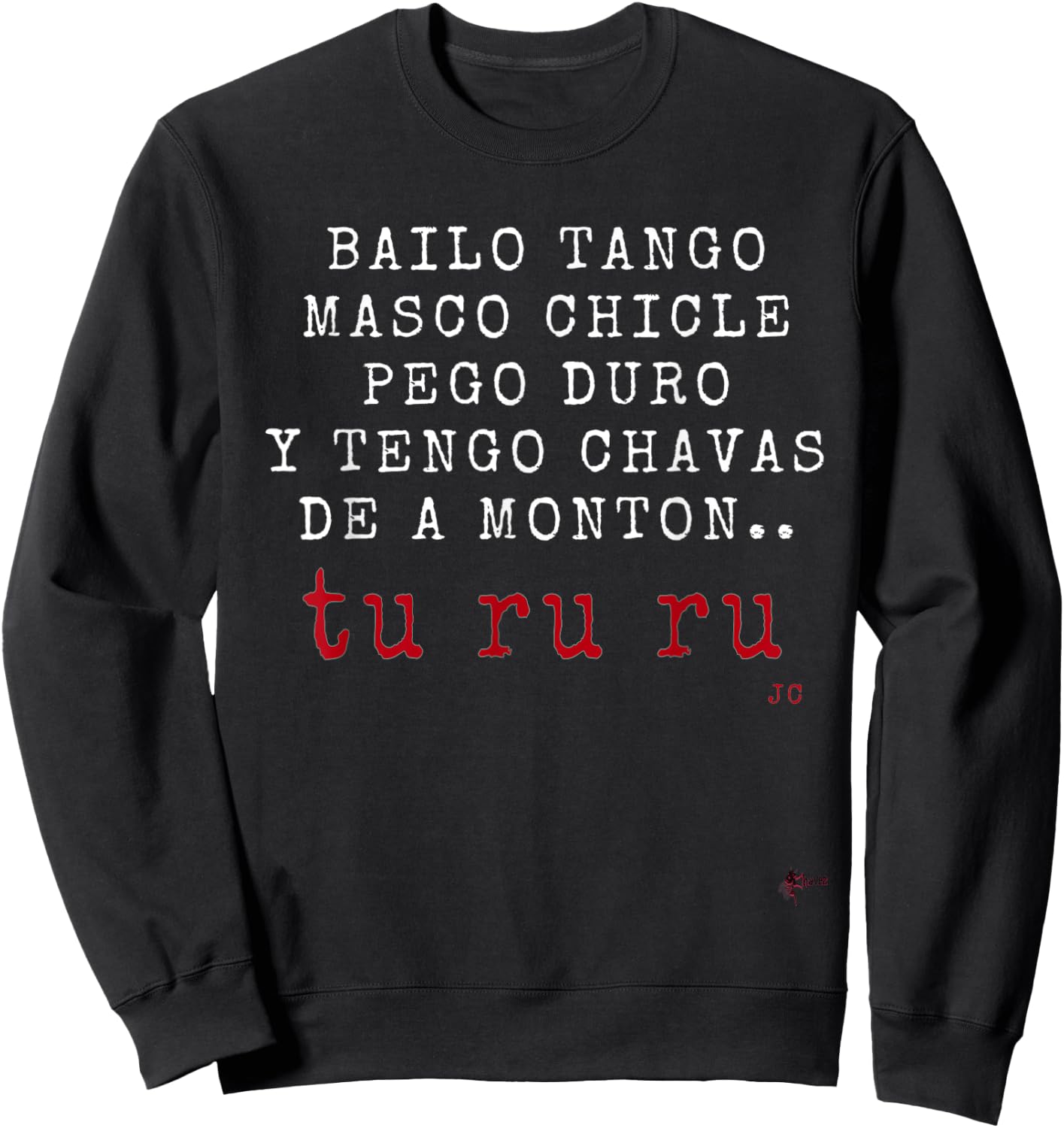 TURURU Bailo Tango...Spanish Nostalgia Sweatshirt - Sweatshirt | Black