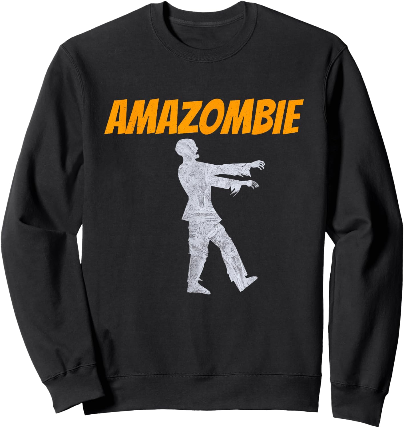 Amazombie Coworker Gift Associate Warehouse Zombie Small Sweatshirt - Sweatshirt | Black