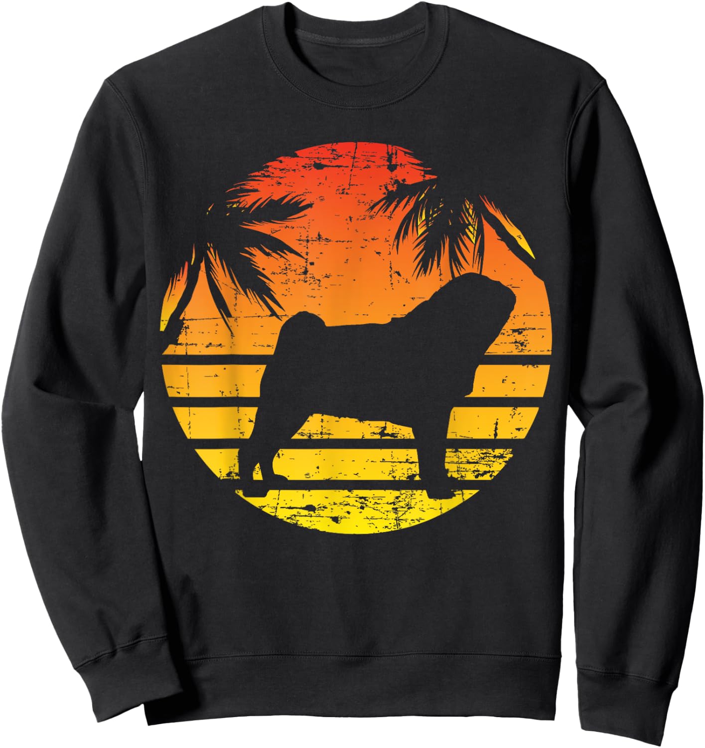 Pug Puggie-Dog Women Kids Sweatshirt - Sweatshirt | Black