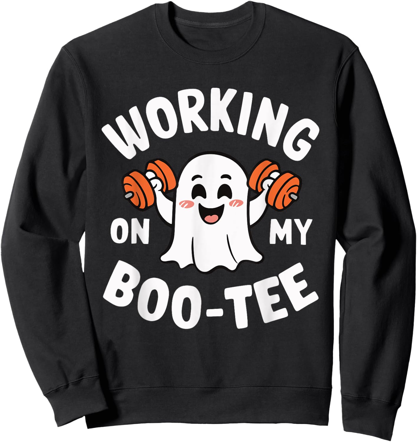Working On My Boo Sweatshirt - Sweatshirt | Black