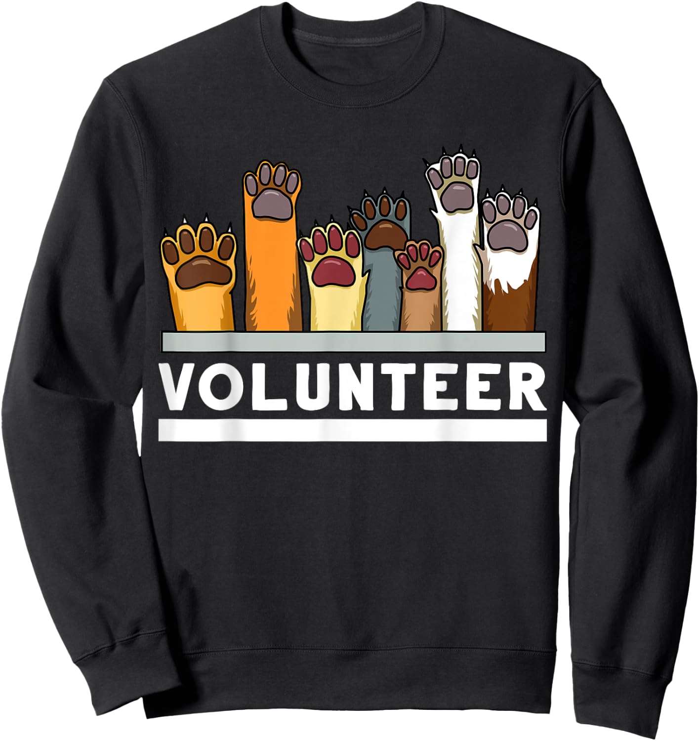Animal Shelter Volunteer For Dog Rescue Supporter Women Girls Kids Sweatshirt - Sweatshirt | Black