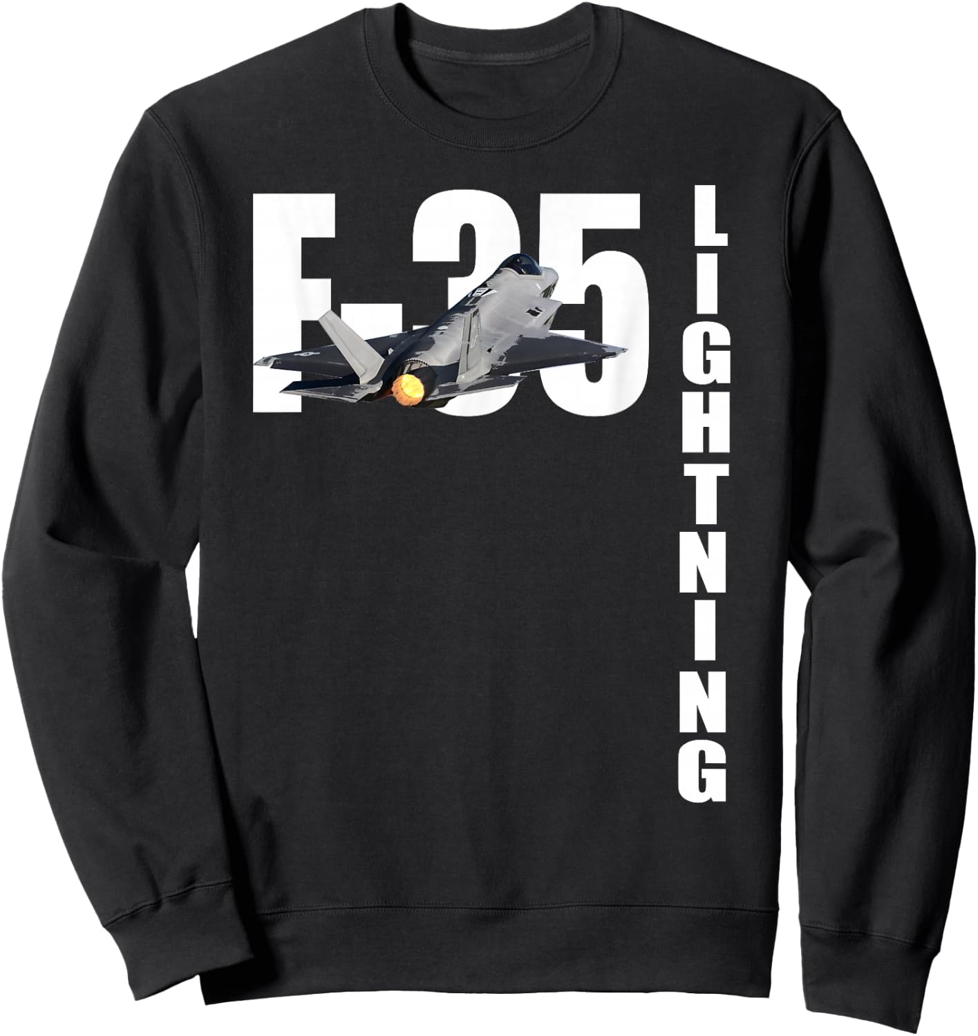F-35 Lightning 2 F35 Fighter Plane Sweatshirt - Sweatshirt | Black