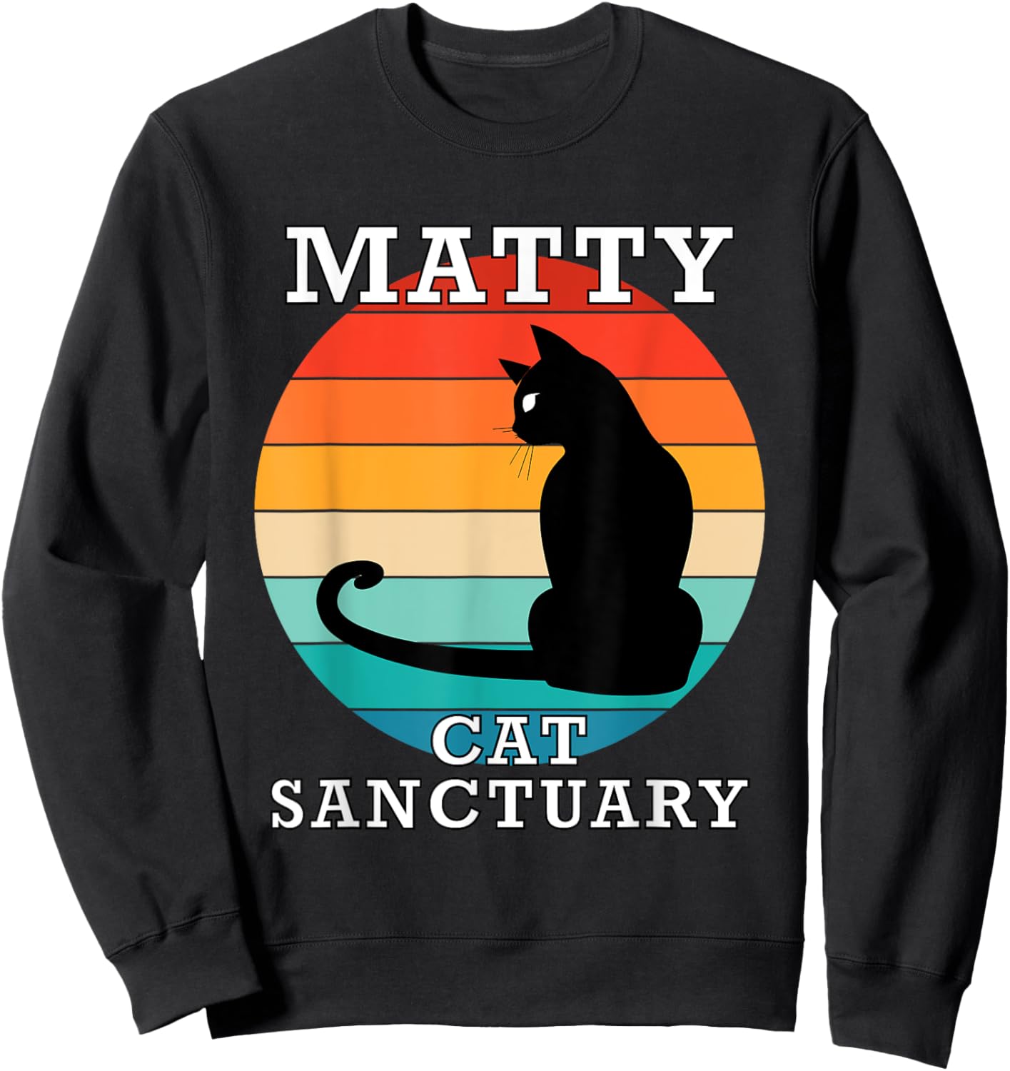 Matty Cat Sanctuary Group Family Reunion Name Women Kids Sweatshirt - Sweatshirt | Black