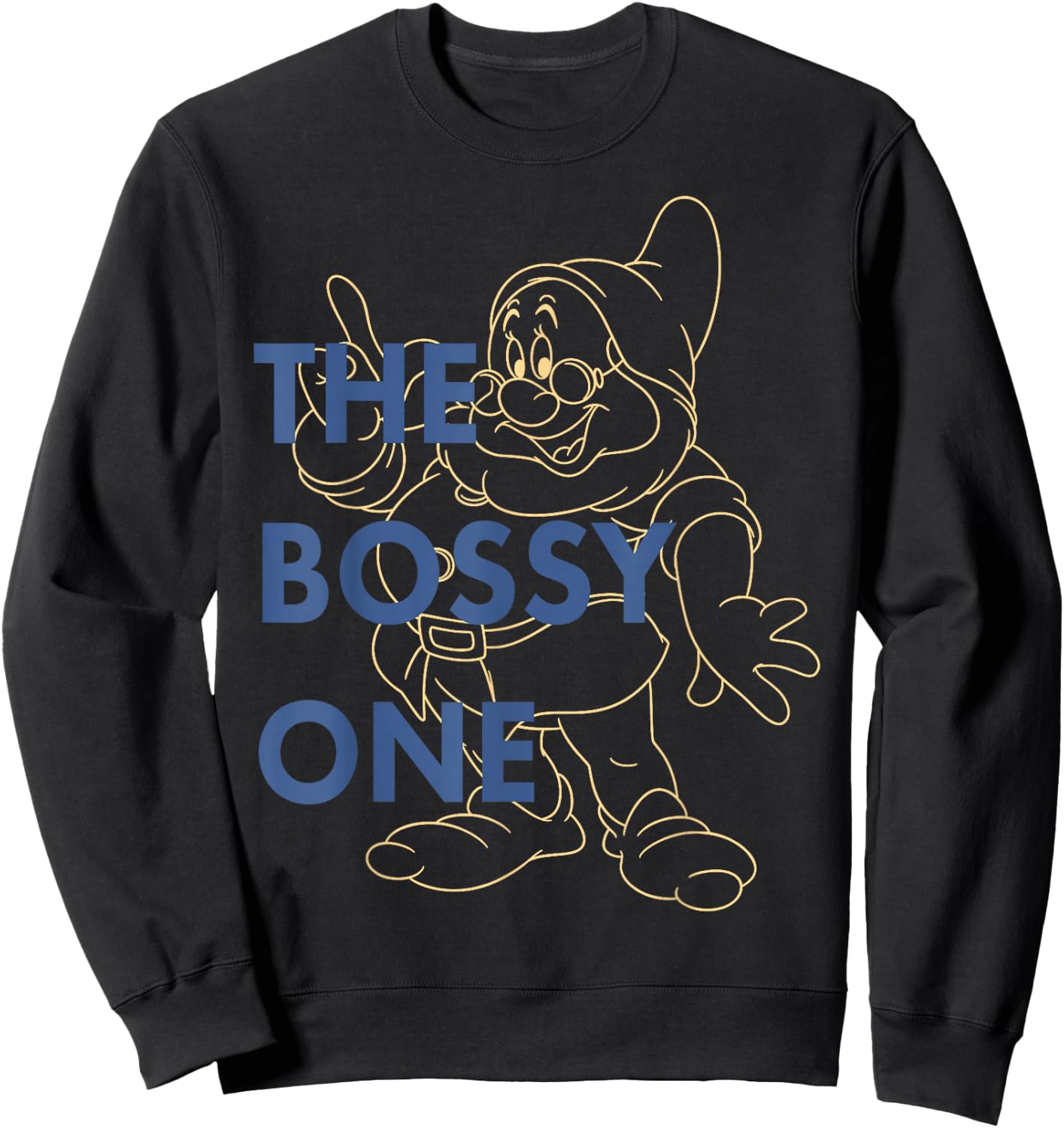 Disney Snow White Doc The Bossy One Graphic Sweatshirt - Sweatshirt | Black