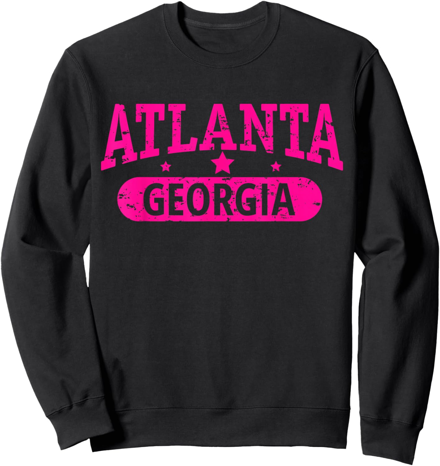 Vintage I Love ATLANTA Skyline GEORGIA Sweatshirt - Sweatshirt | Black