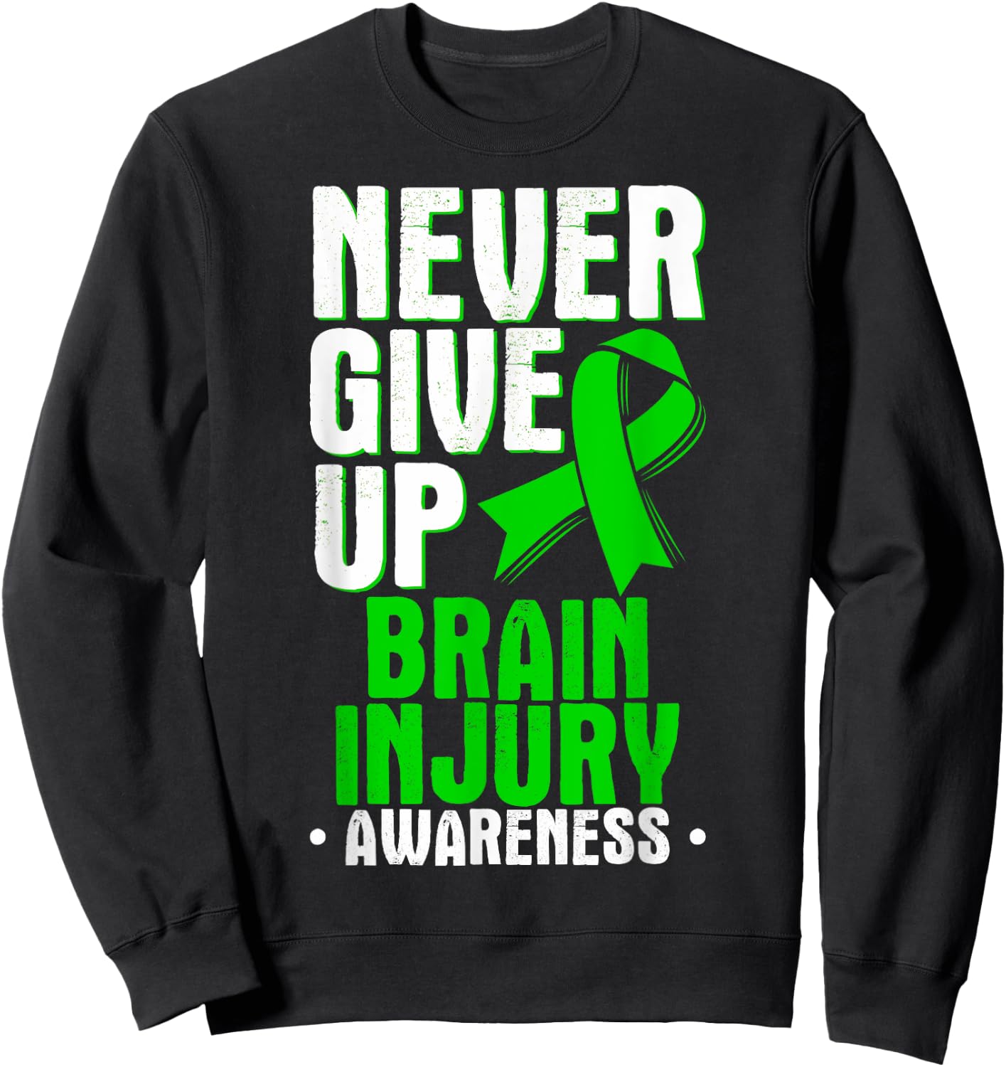 TBI Intracranial Injury - Brain Trauma Survivor Sweatshirt - Sweatshirt | Black
