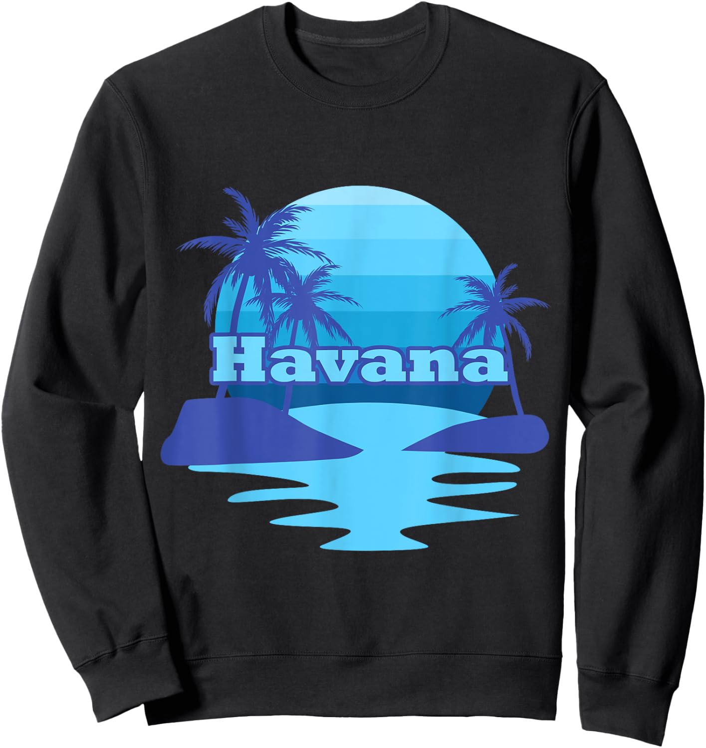 Havana Cuba Summertime Vacation Family Travel Gift Men Women Kids Sweatshirt - Sweatshirt | Black