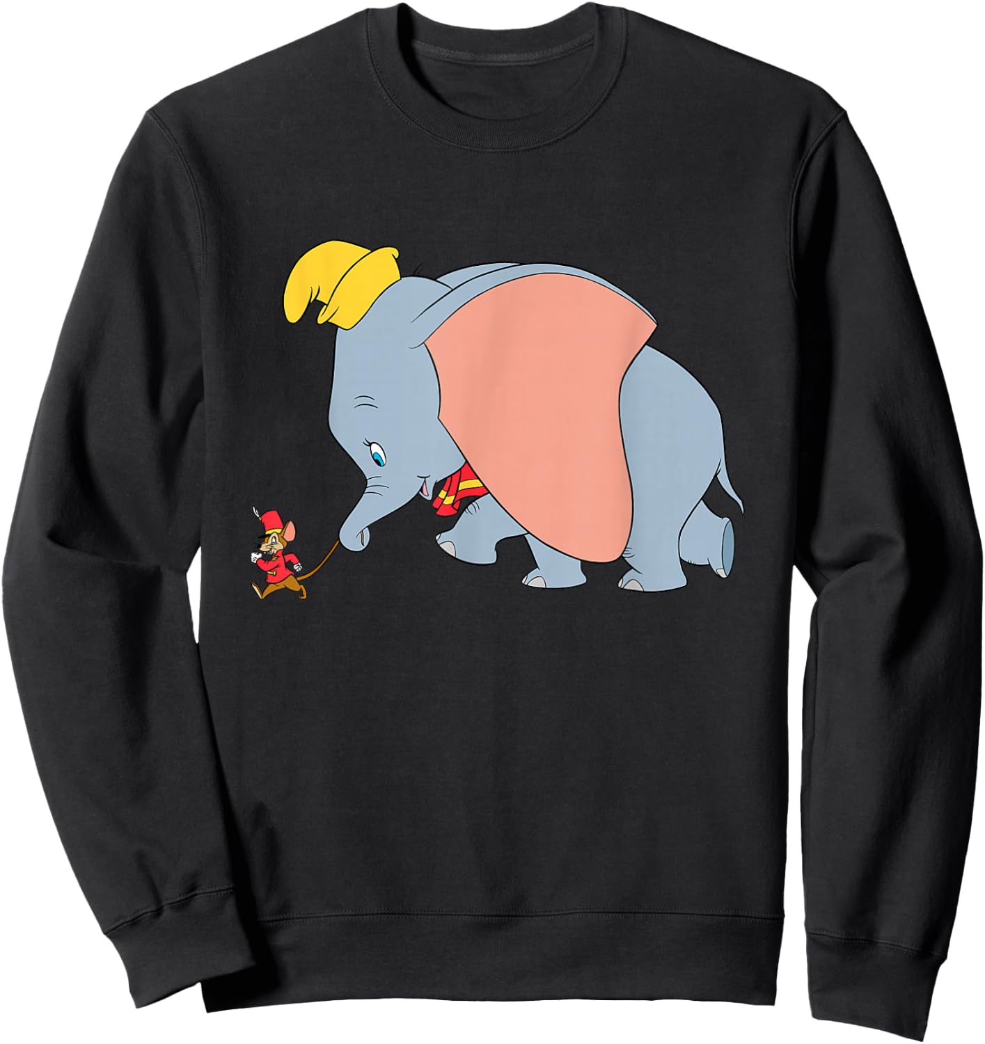 Disney Classic Dumbo and Timothy Q. Mouse Walking Sweatshirt - Sweatshirt | Black