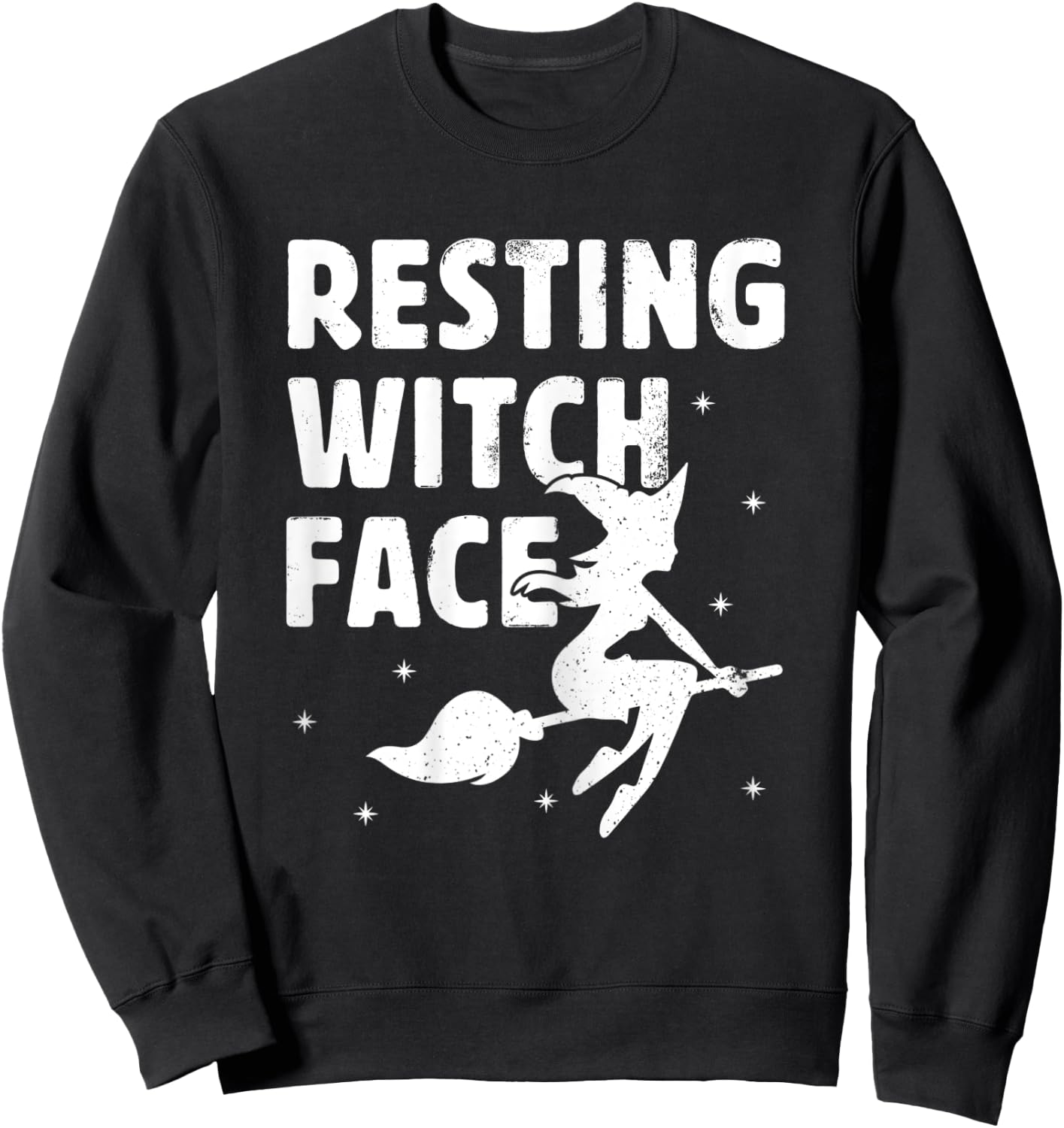 Resting Witch Face Shirt - Witches Halloween Costume Gift Sweatshirt - Sweatshirt | Black