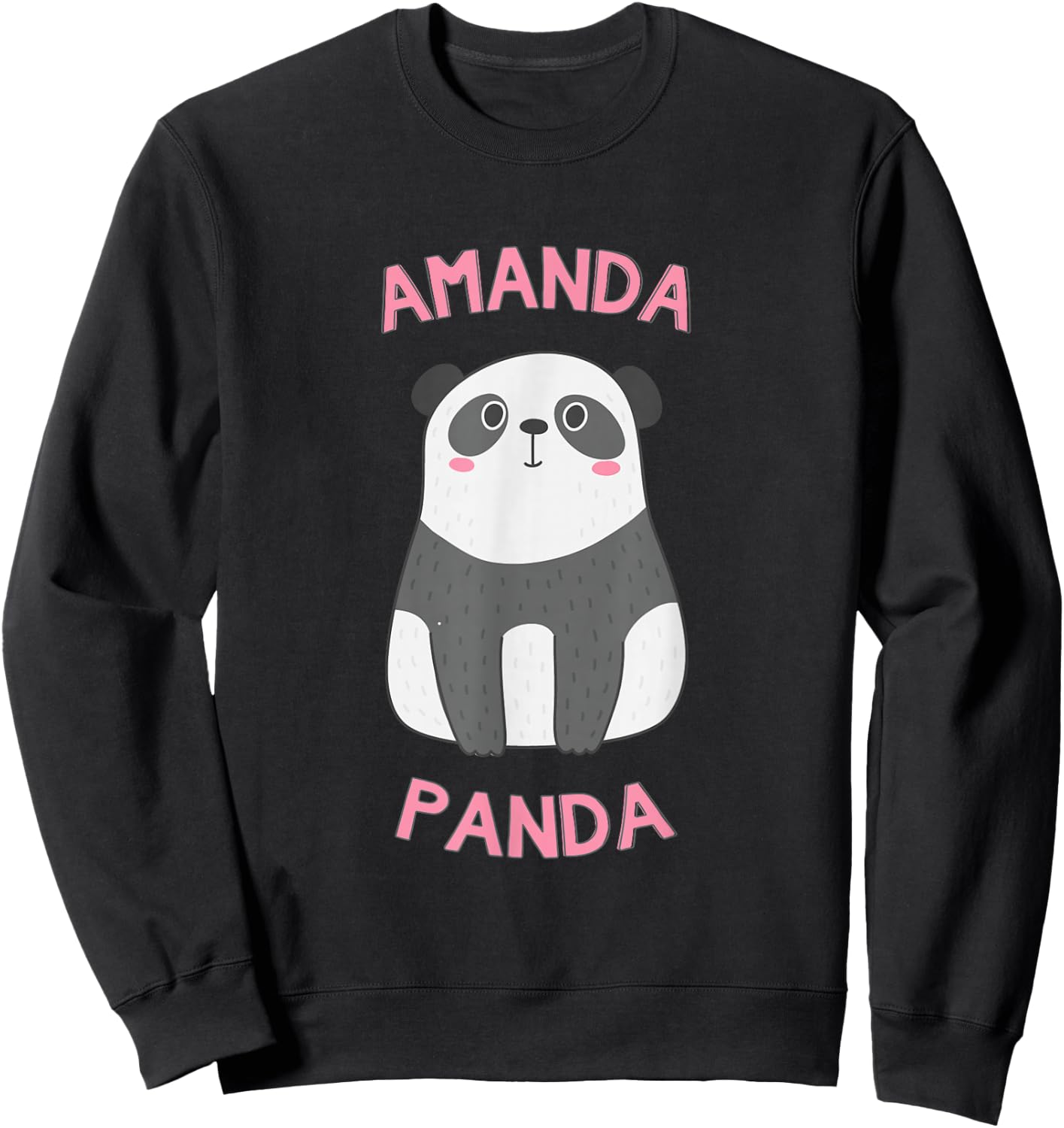 Amanda Panda Bear Sweatshirt - Sweatshirt | Black