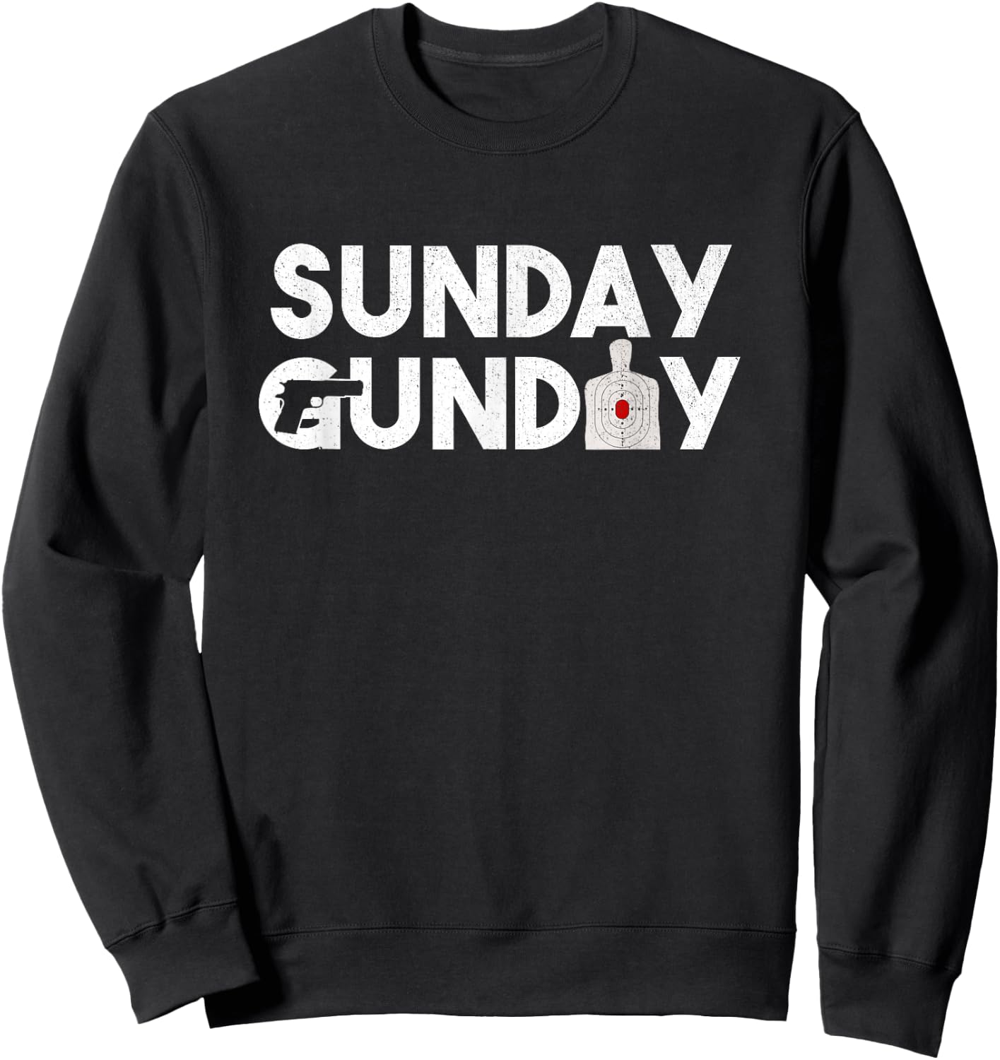 Sunday Gunday T Shirt Pro Gun Shooting Slogan Gifts Sweatshirt - Sweatshirt | Black