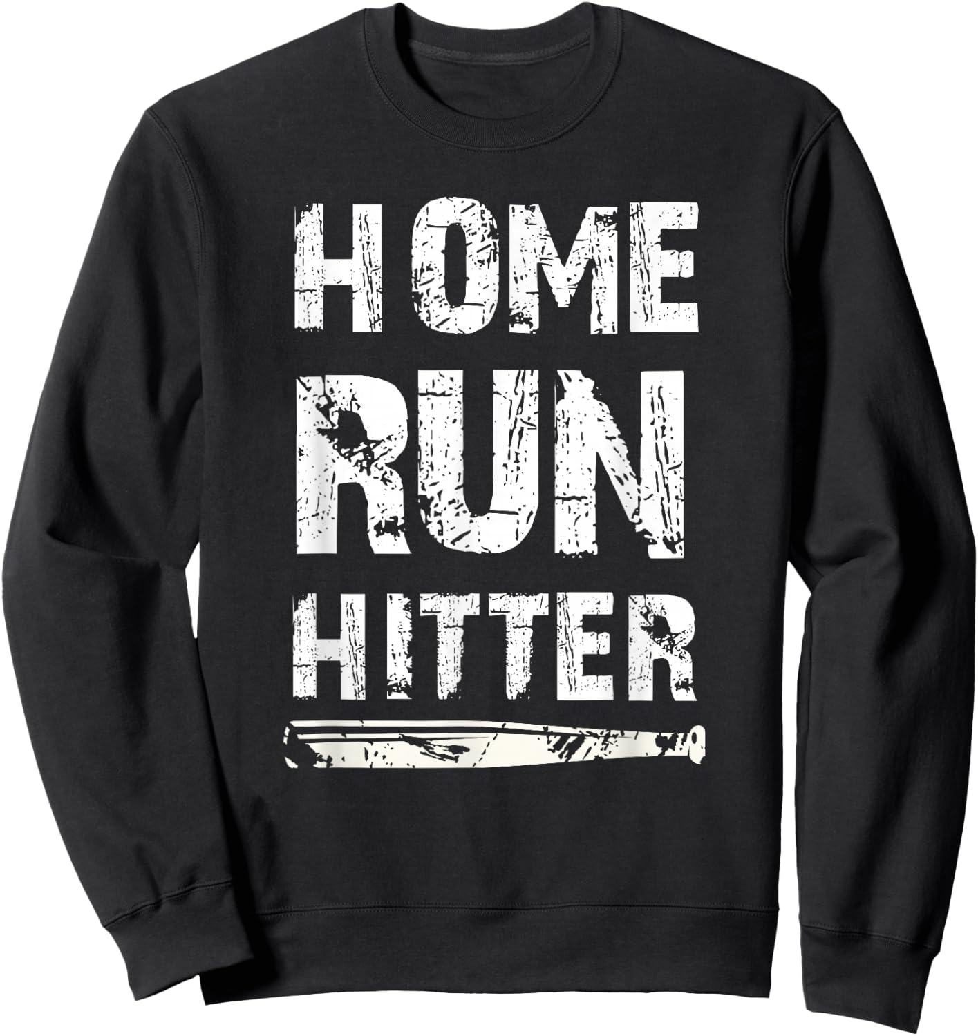 Home Run Hitter Baseball Fan Gift Sweatshirt - Sweatshirt | Black