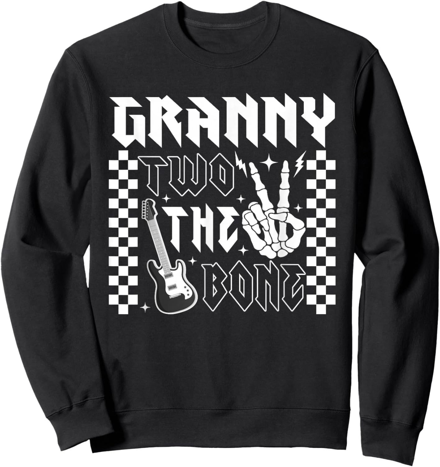 Granny of The Bad Two the Bone Birthday 2 Years Old Sweatshirt - Sweatshirt | Black