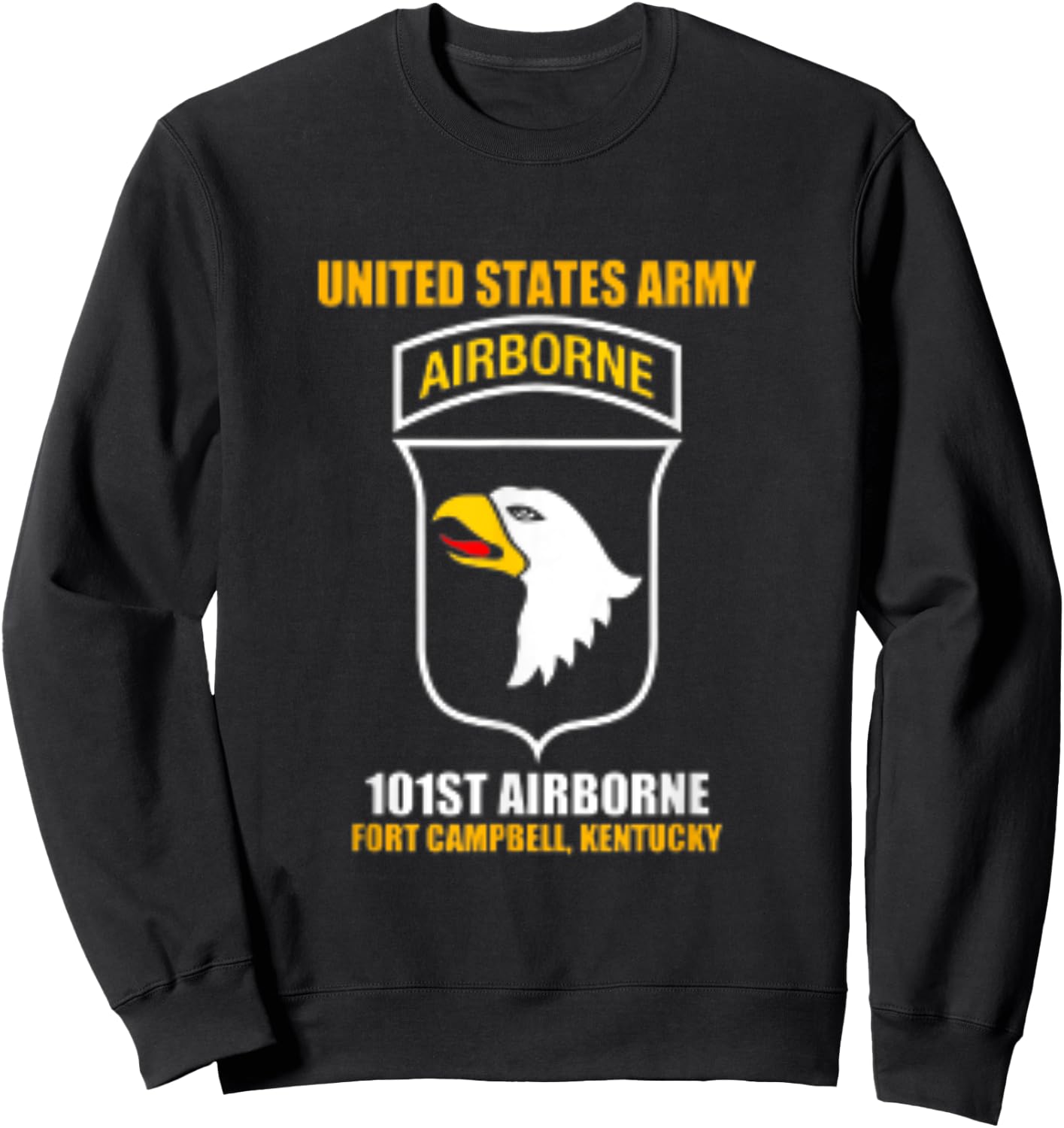 United States Army Airborne 101st Fort Campbell Sweatshirt - Sweatshirt | Black