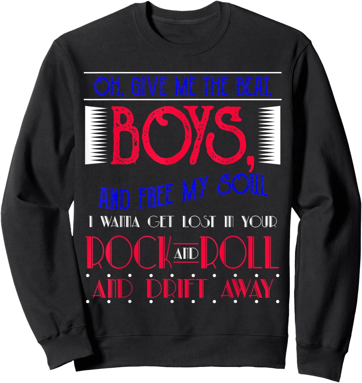 LyricVerse - DRIFT AWAY Sweatshirt - Sweatshirt | Black