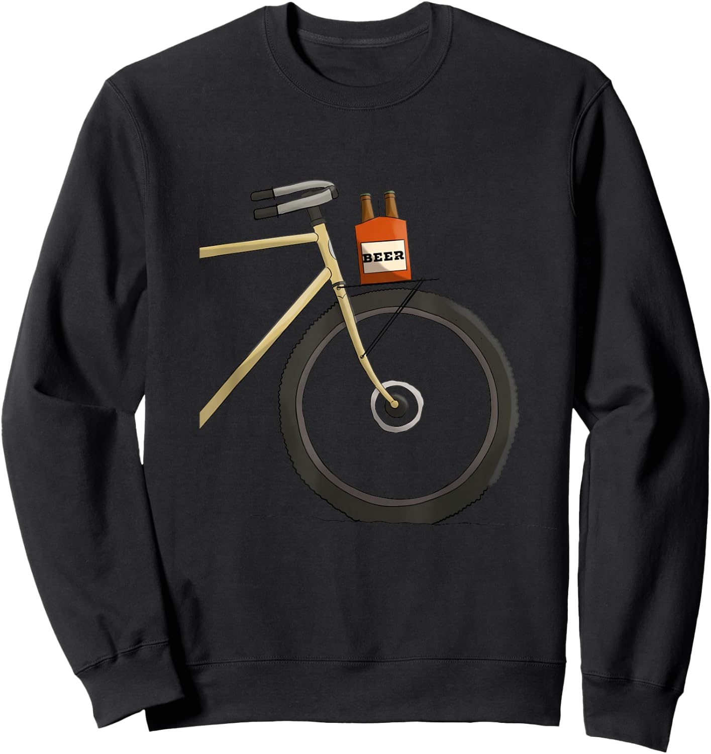 Beer bikepacking - Bike and Beer Sweatshirt - Sweatshirt | Black
