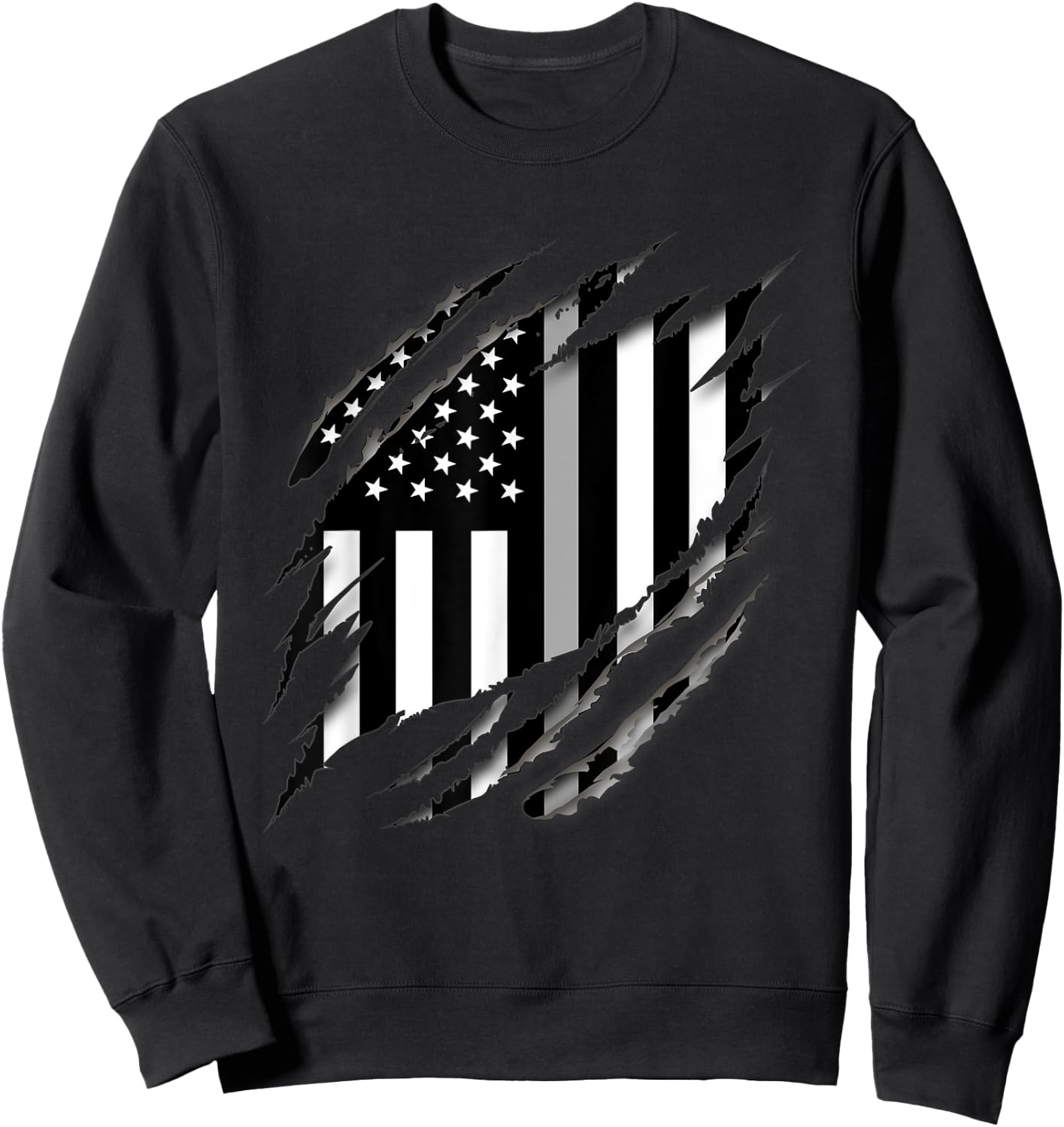 Correctional Officer Thin Silver Line Family Shirt Sweatshirt - Sweatshirt | Black