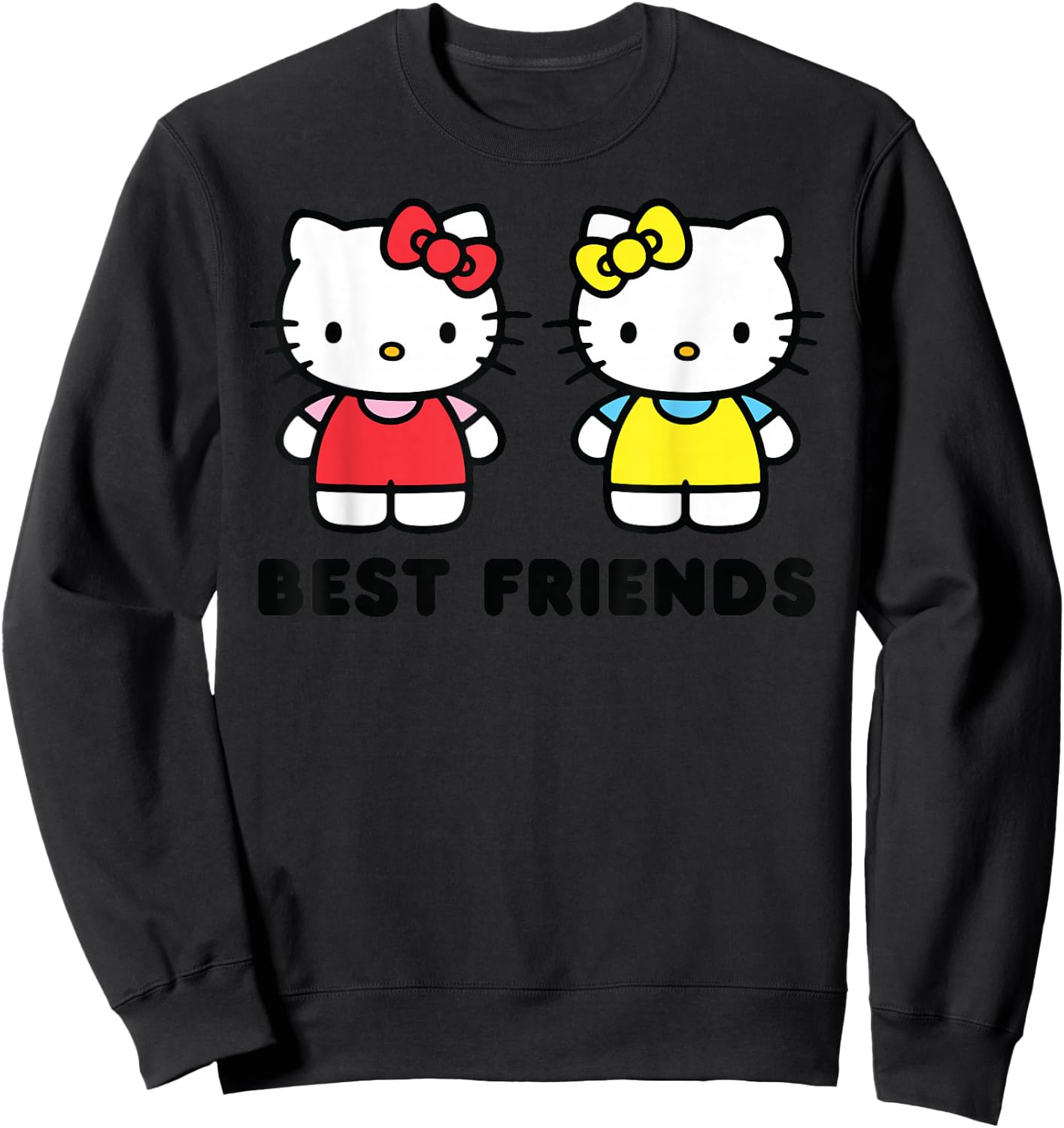 Hello Kitty and Mimmy Best Friends Sisters Twins Sweatshirt - Sweatshirt | Black