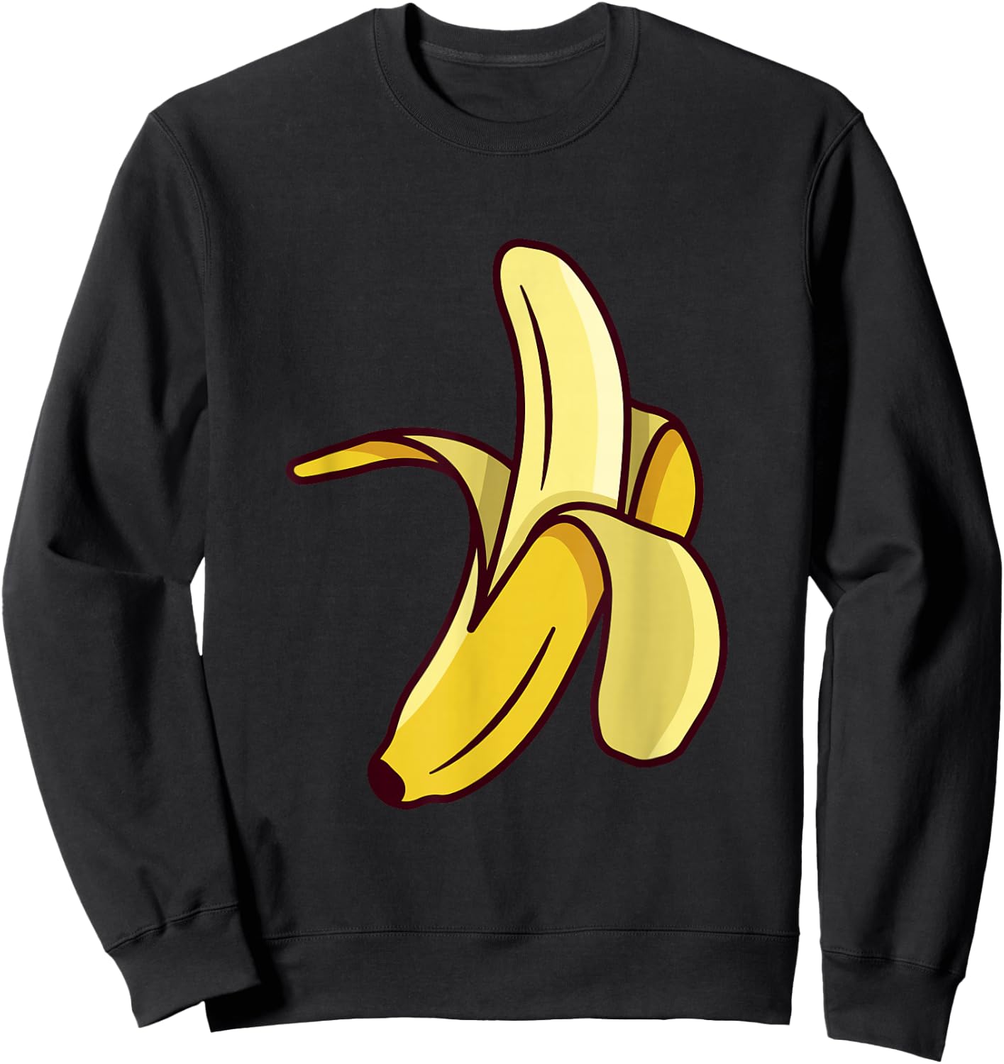 Banana Halloween Costume, Funny Fruit Sweatshirt - Sweatshirt | Black