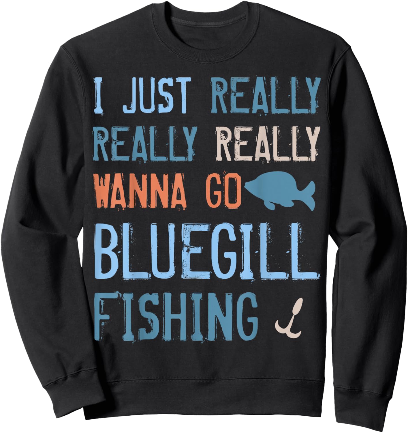 Bluegill for Freshwater Fish Lovers Sweatshirt - Sweatshirt | Black